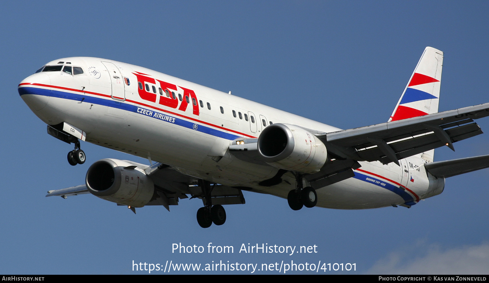 Aircraft Photo of OK-CGI | Boeing 737-49R | ČSA - Czech Airlines | AirHistory.net #410101