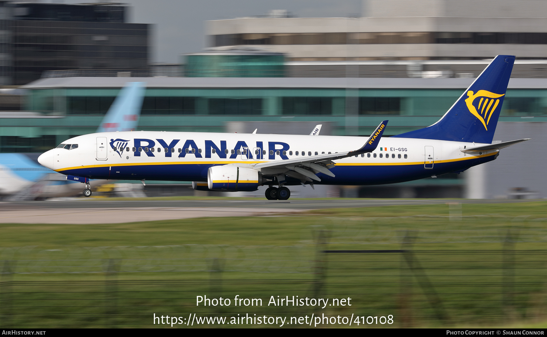 Aircraft Photo of EI-GSG | Boeing 737-800 | Ryanair | AirHistory.net #410108