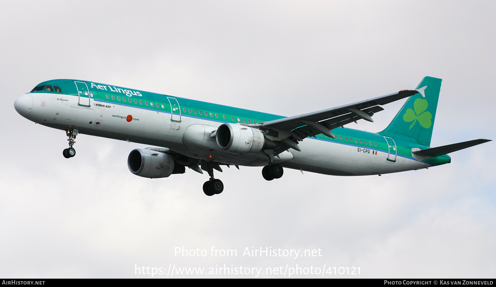 Aircraft Photo of EI-CPD | Airbus A321-211 | Aer Lingus | AirHistory.net #410121