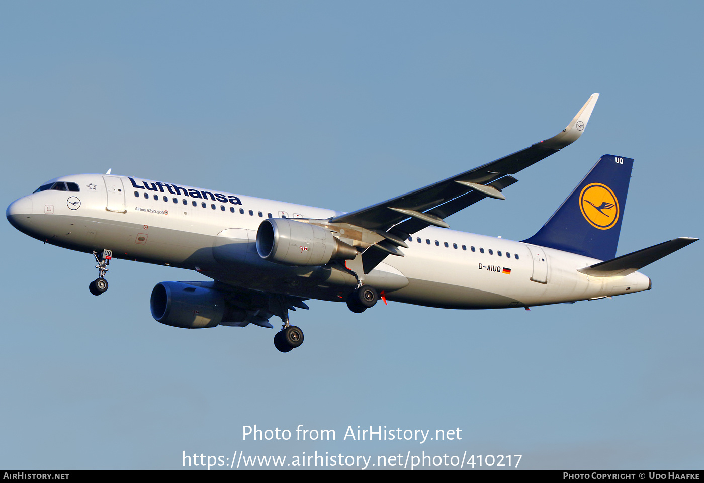 Aircraft Photo of D-AIUQ | Airbus A320-214 | Lufthansa | AirHistory.net #410217