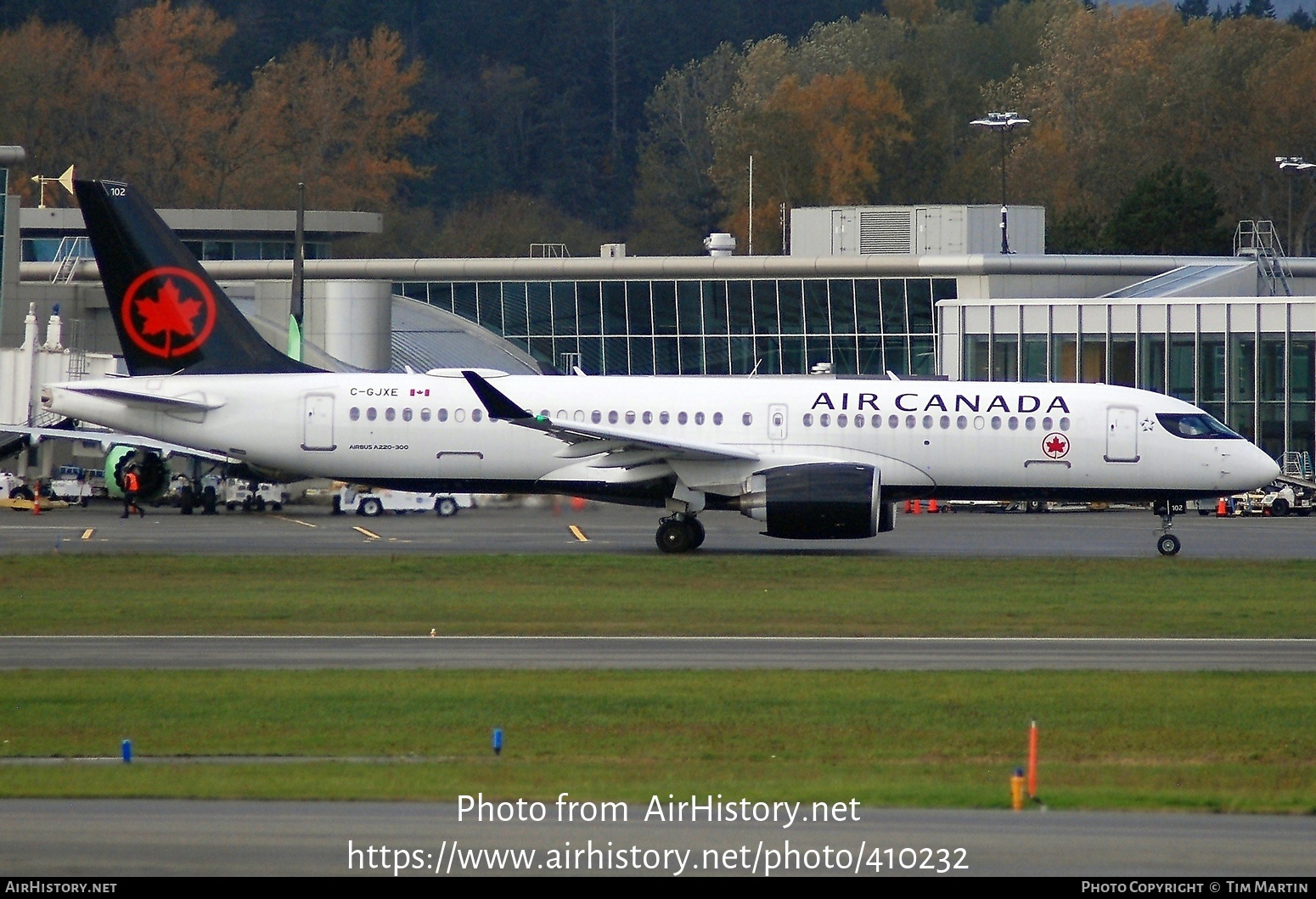 Aircraft Photo of C-GJXE | Airbus A220-371 (BD-500-1A11) | Air Canada | AirHistory.net #410232