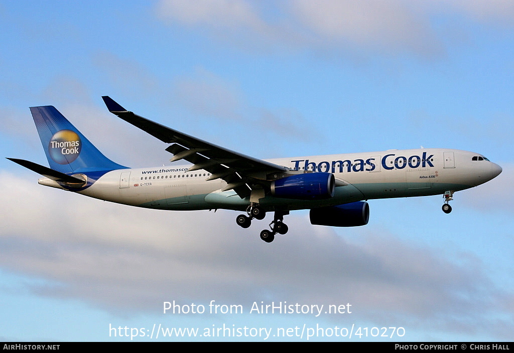 Aircraft Photo of G-TCXA | Airbus A330-243 | Thomas Cook Airlines | AirHistory.net #410270