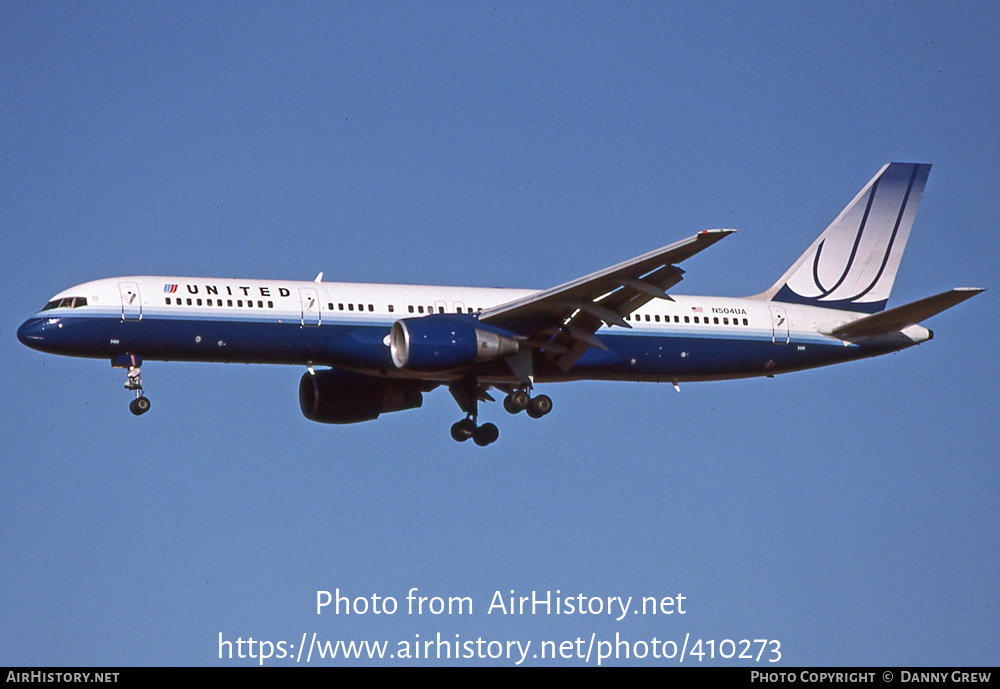 Aircraft Photo of N504UA | Boeing 757-222 | United Airlines | AirHistory.net #410273