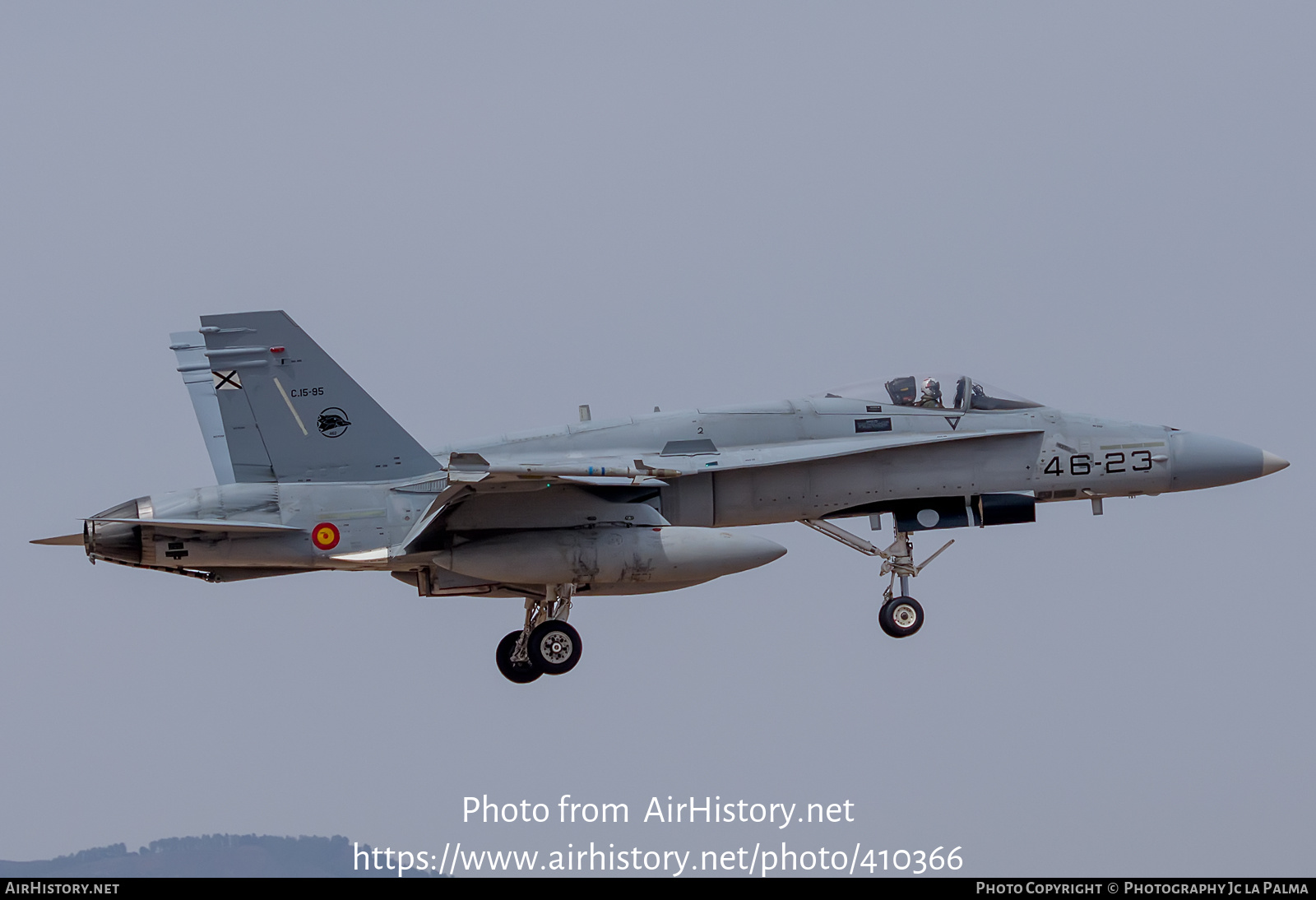 Aircraft Photo of C.15-95 | McDonnell Douglas F/A-18A+ Hornet | Spain - Air Force | AirHistory.net #410366