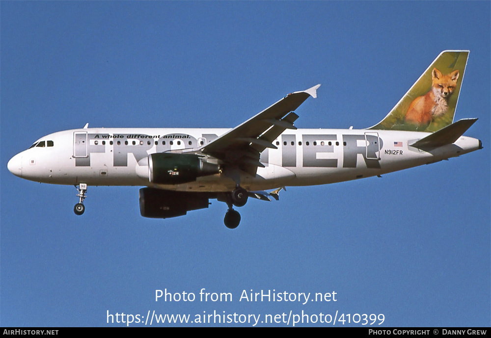 Aircraft Photo of N912FR | Airbus A319-111 | Frontier Airlines | AirHistory.net #410399