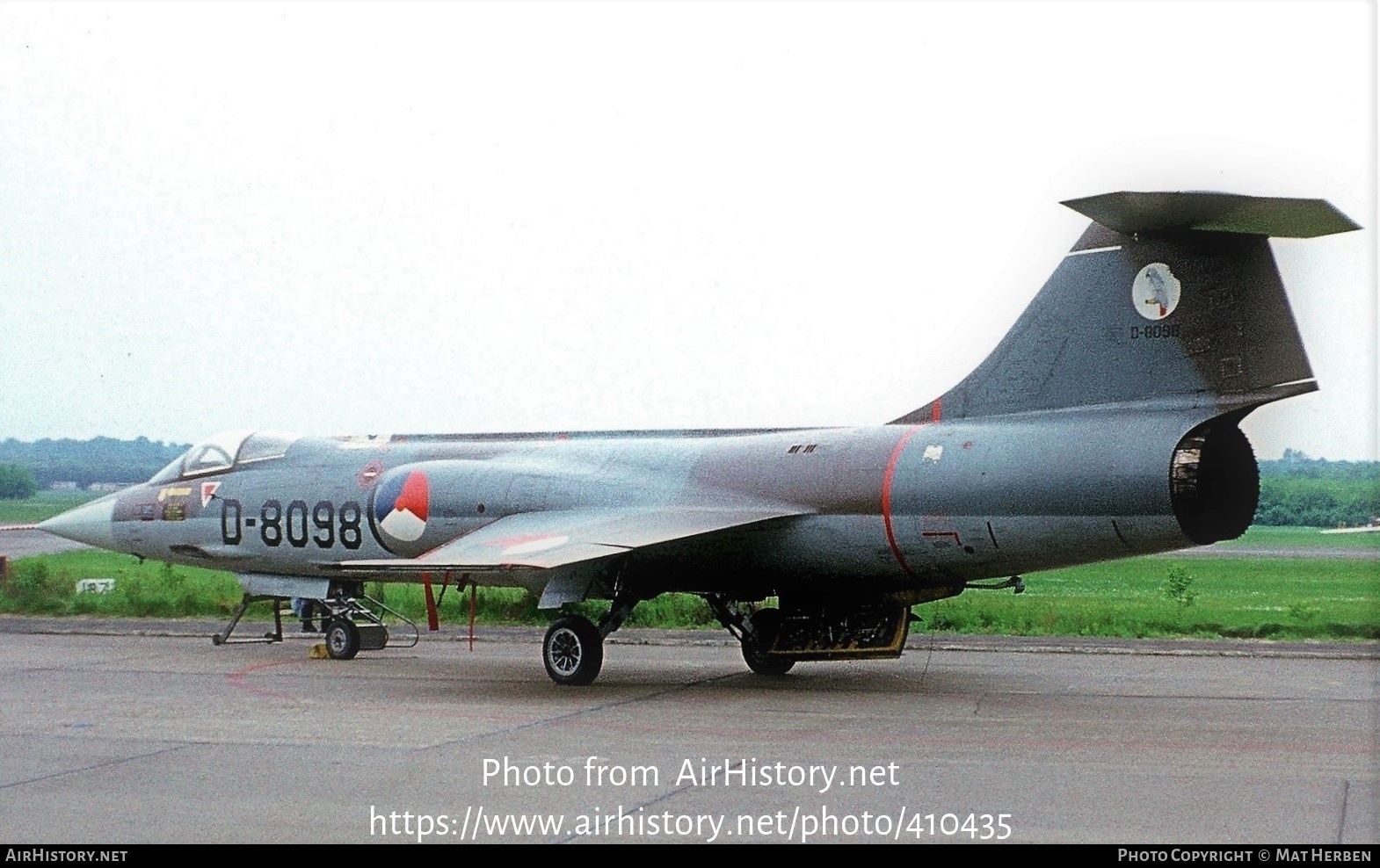 Aircraft Photo of D-8098 | Lockheed F-104G Starfighter | Netherlands - Air Force | AirHistory.net #410435