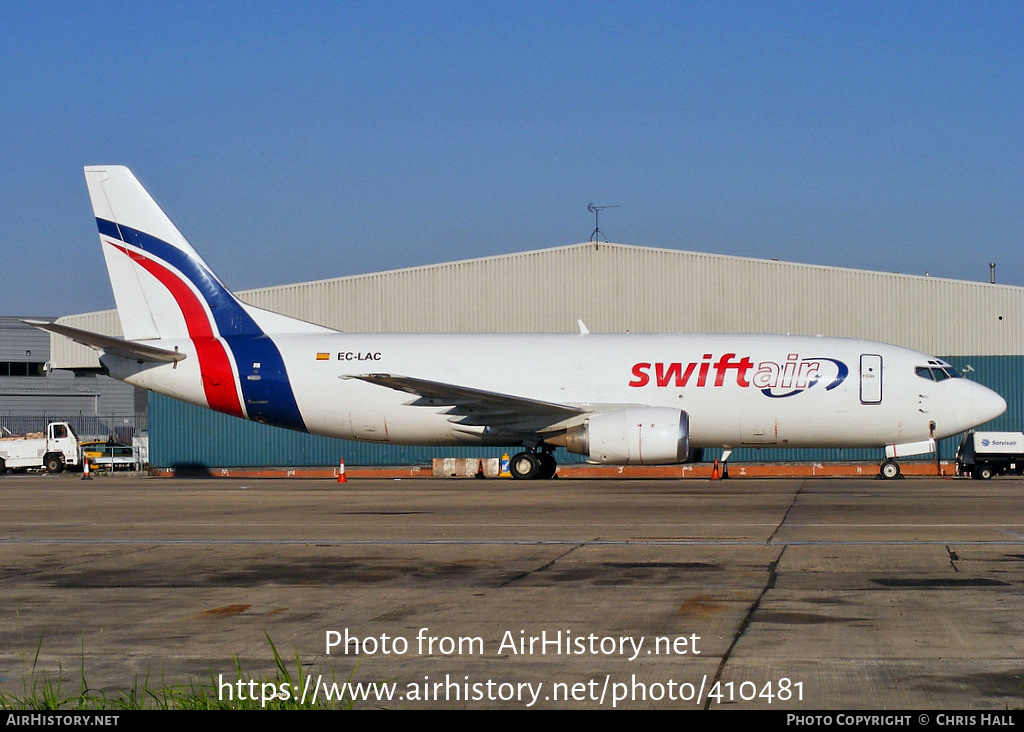 Aircraft Photo of EC-LAC | Boeing 737-3M8(SF) | Swiftair | AirHistory.net #410481