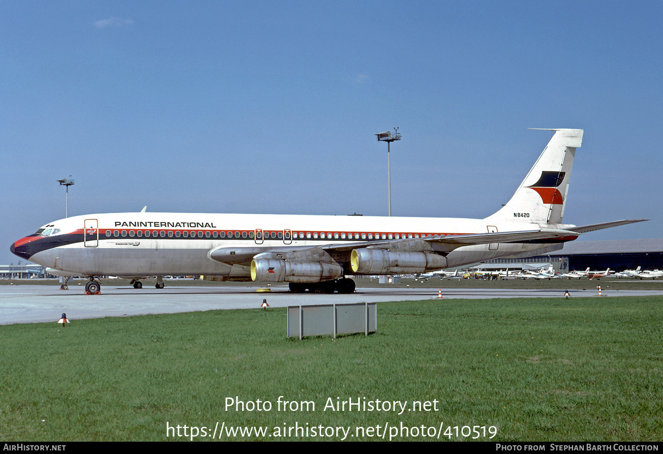 Aircraft Photo of N8420 | Boeing 707-123B | Paninternational Airways | AirHistory.net #410519