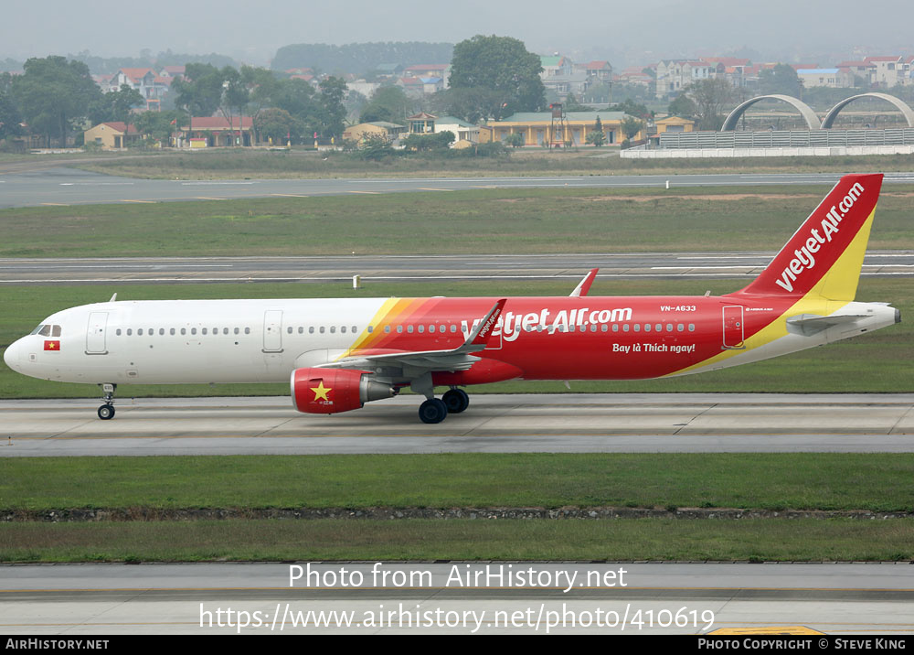 Aircraft Photo of VN-A633 | Airbus A321-211 | VietJet Air | AirHistory.net #410619