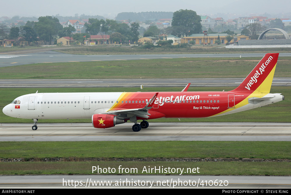 Aircraft Photo of VN-A635 | Airbus A321-211 | VietJet Air | AirHistory.net #410620