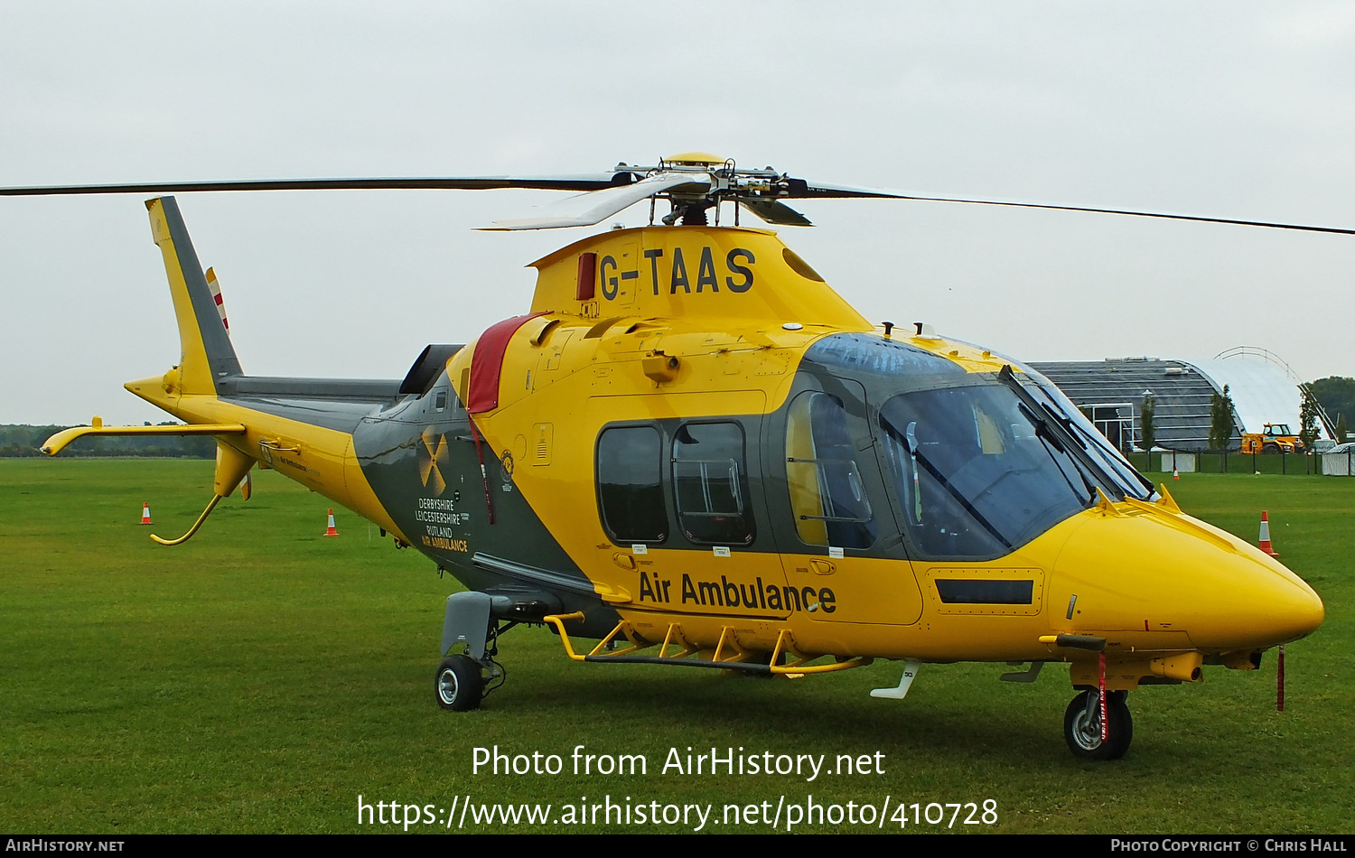 Aircraft Photo of G-TAAS | AgustaWestland AW-109SP GrandNew | Derbyshire, Leicestershire & Rutland Air Ambulance | AirHistory.net #410728