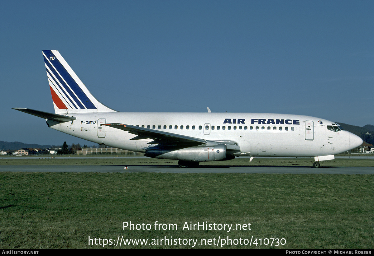 Aircraft Photo of F-GBYD | Boeing 737-228/Adv | Air France | AirHistory.net #410730