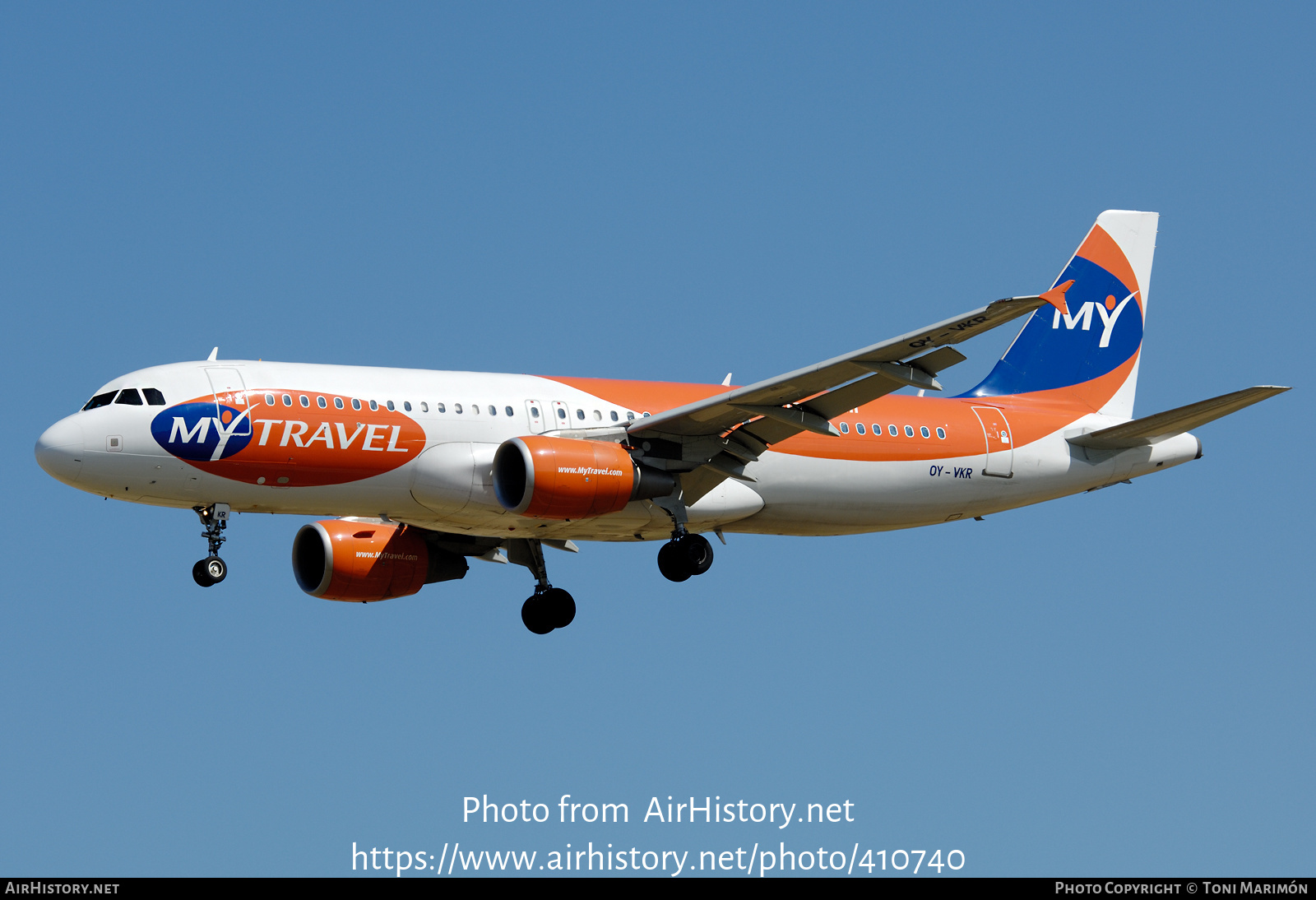 Aircraft Photo of OY-VKR | Airbus A320-214 | MyTravel Airways | AirHistory.net #410740