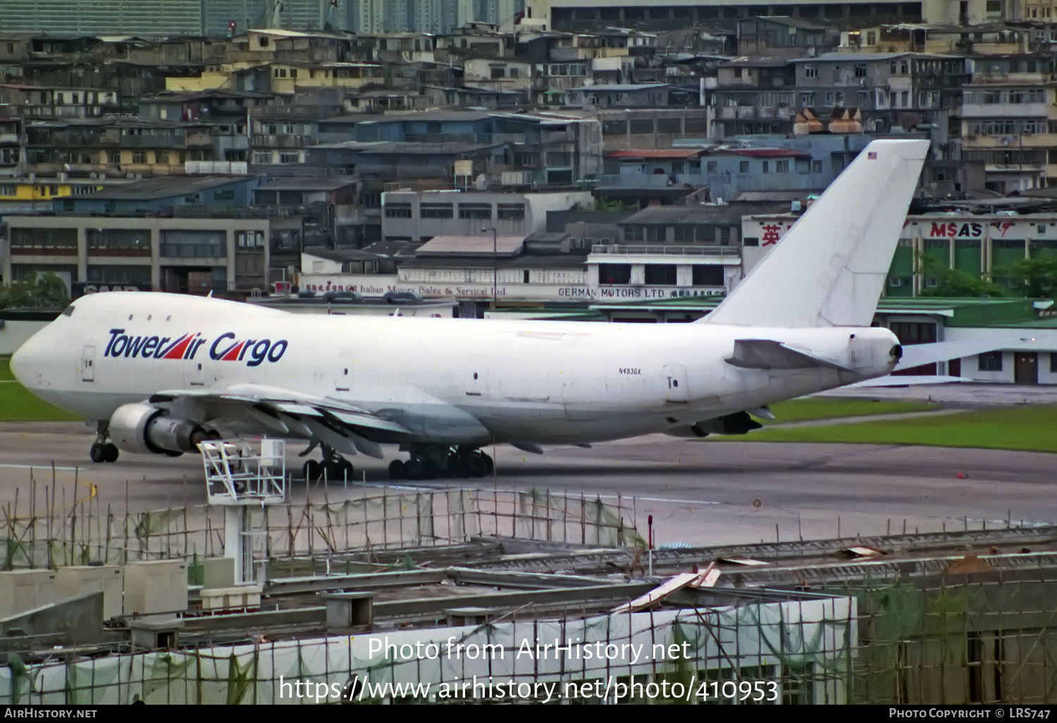 Aircraft Photo of N493GX | Boeing 747-121(A/SF) | Tower Air Cargo | AirHistory.net #410953
