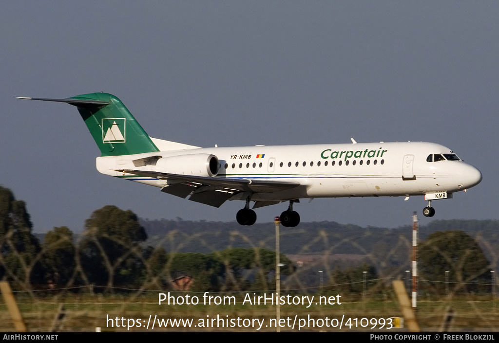 Aircraft Photo of YR-KMB | Fokker 70 (F28-0070) | Carpatair | AirHistory.net #410993