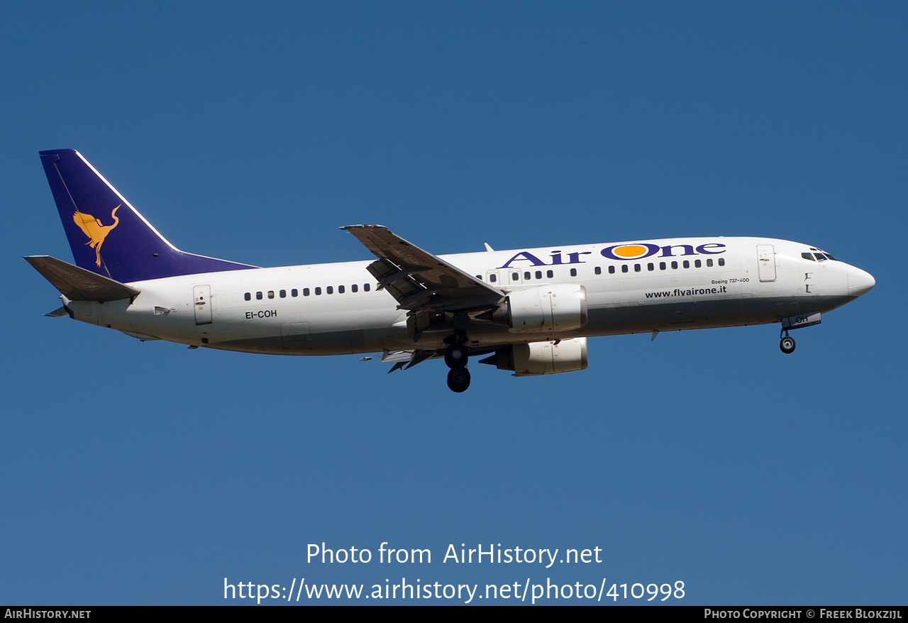 Aircraft Photo of EI-COH | Boeing 737-430 | Air One | AirHistory.net #410998