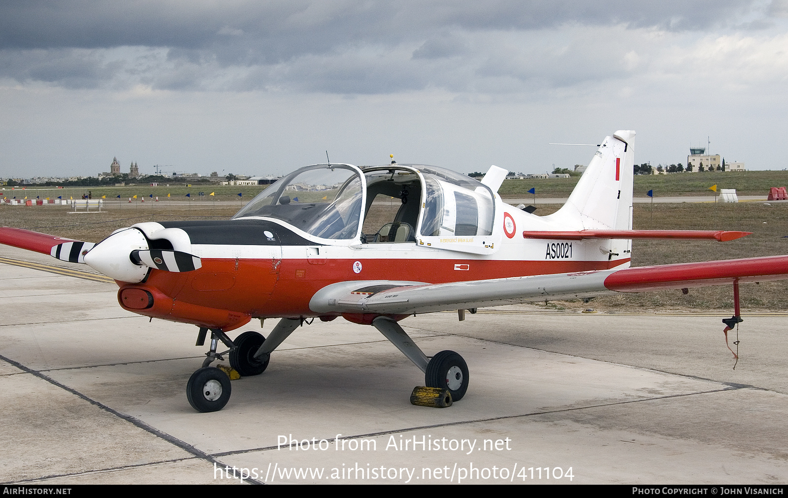 Aircraft Photo of AS0021 | Scottish Aviation Bulldog T1 | Malta - Air Force | AirHistory.net #411104