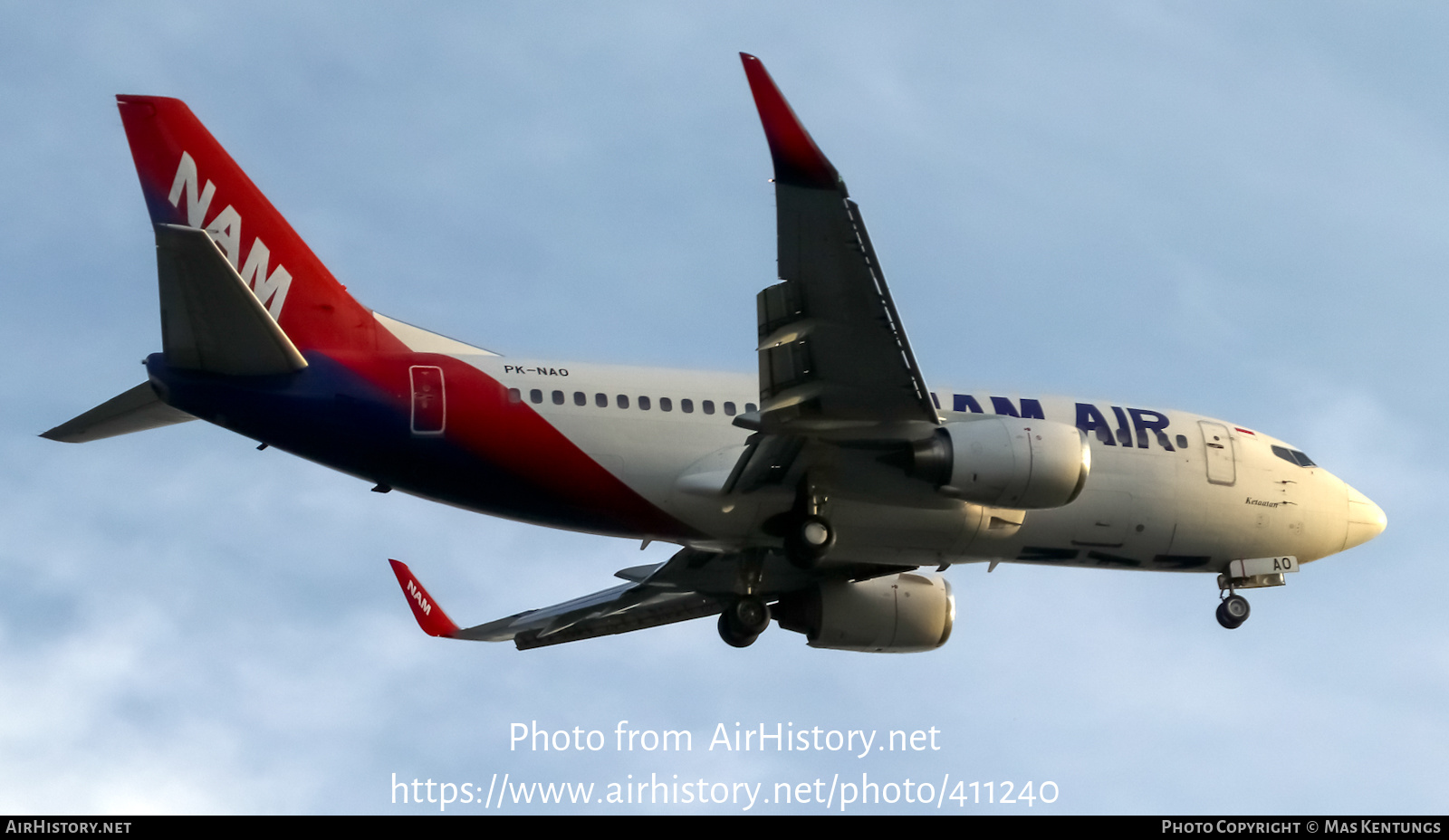 Aircraft Photo of PK-NAO | Boeing 737-524 | NAM Air | AirHistory.net #411240