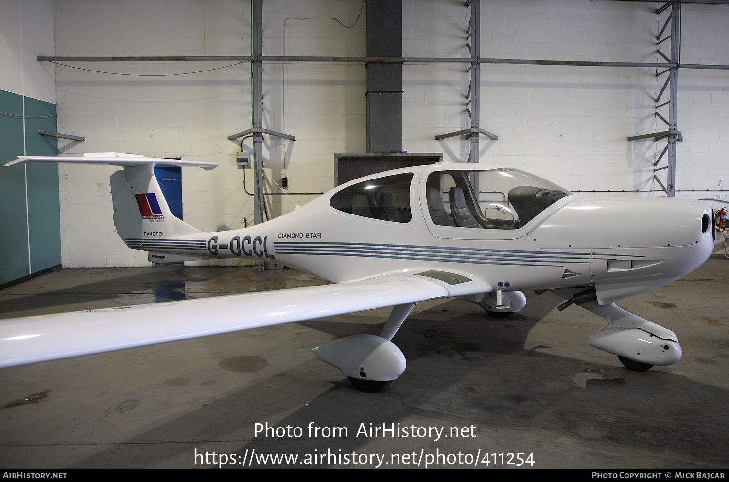 Aircraft Photo of G-OCCL | Diamond DA40D Diamond Star TDI | Westbeach Flight Academy | AirHistory.net #411254