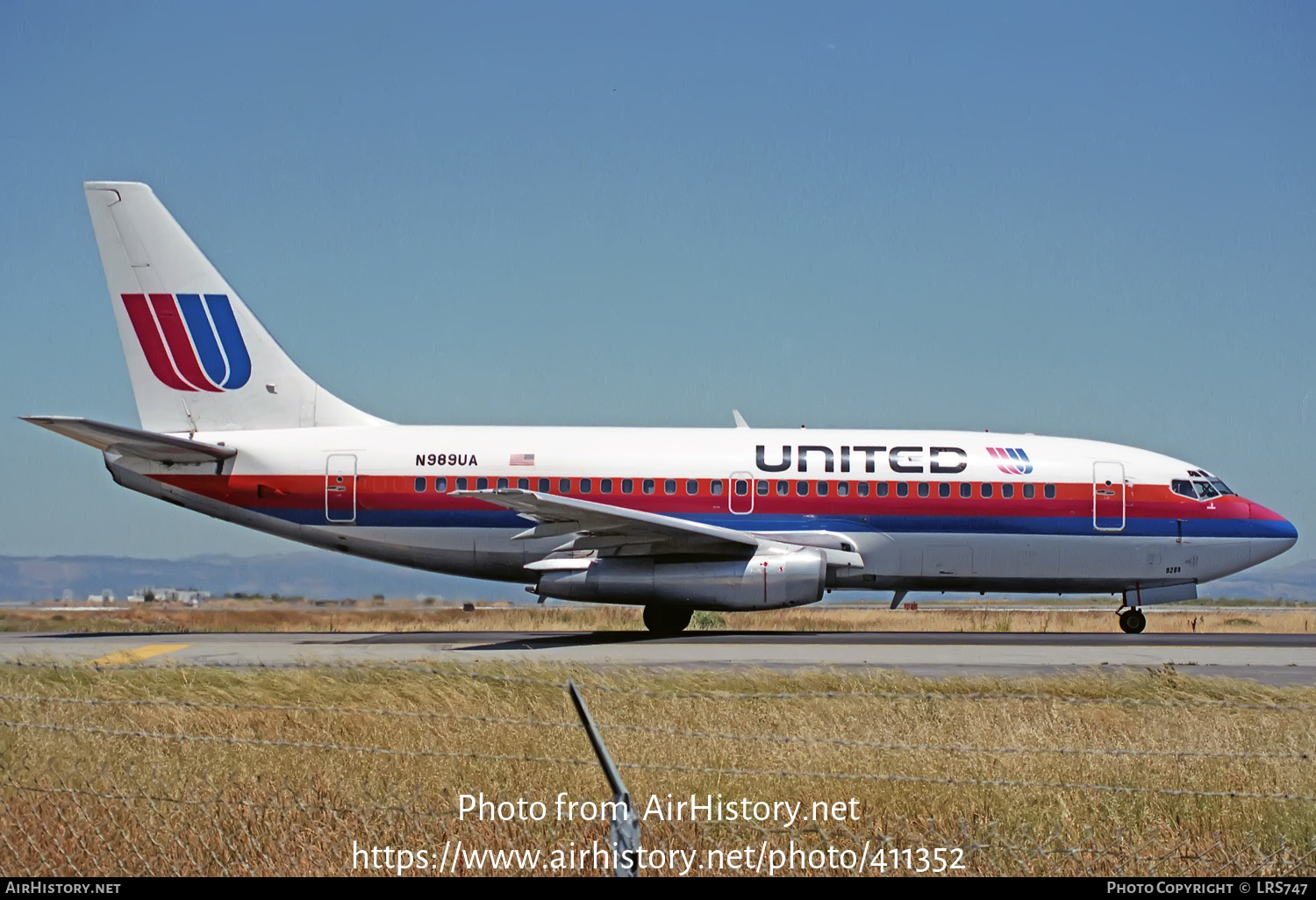 Aircraft Photo of N989UA | Boeing 737-291/Adv | United Airlines ...