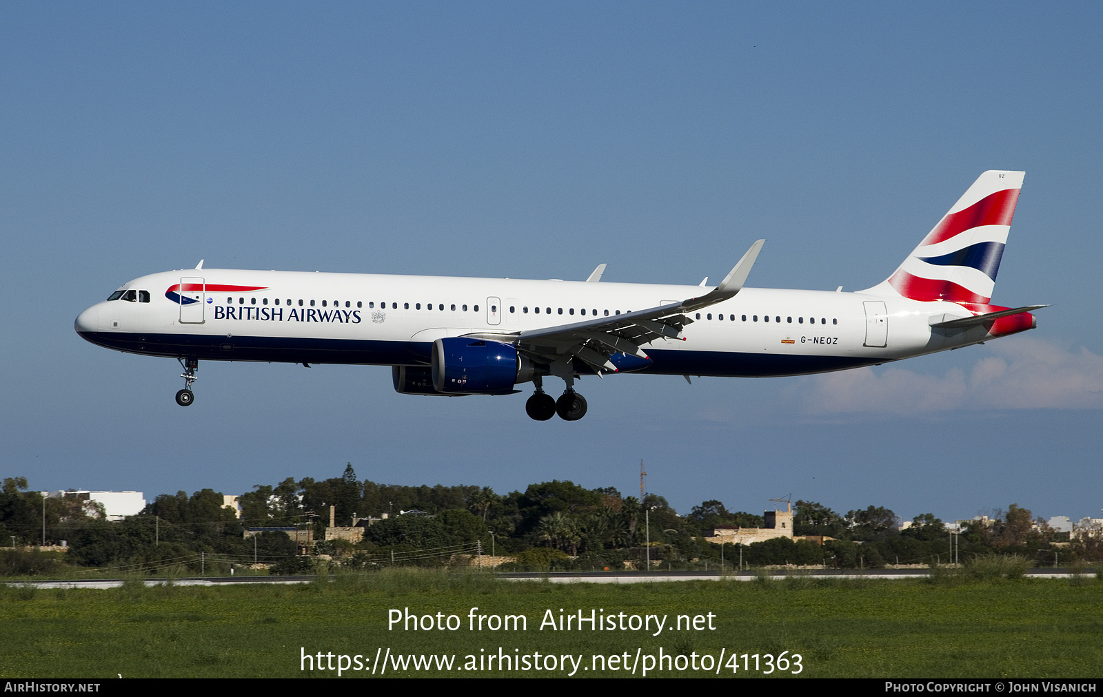 Aircraft Photo of G-NEOZ | Airbus A321-251NX | British Airways | AirHistory.net #411363