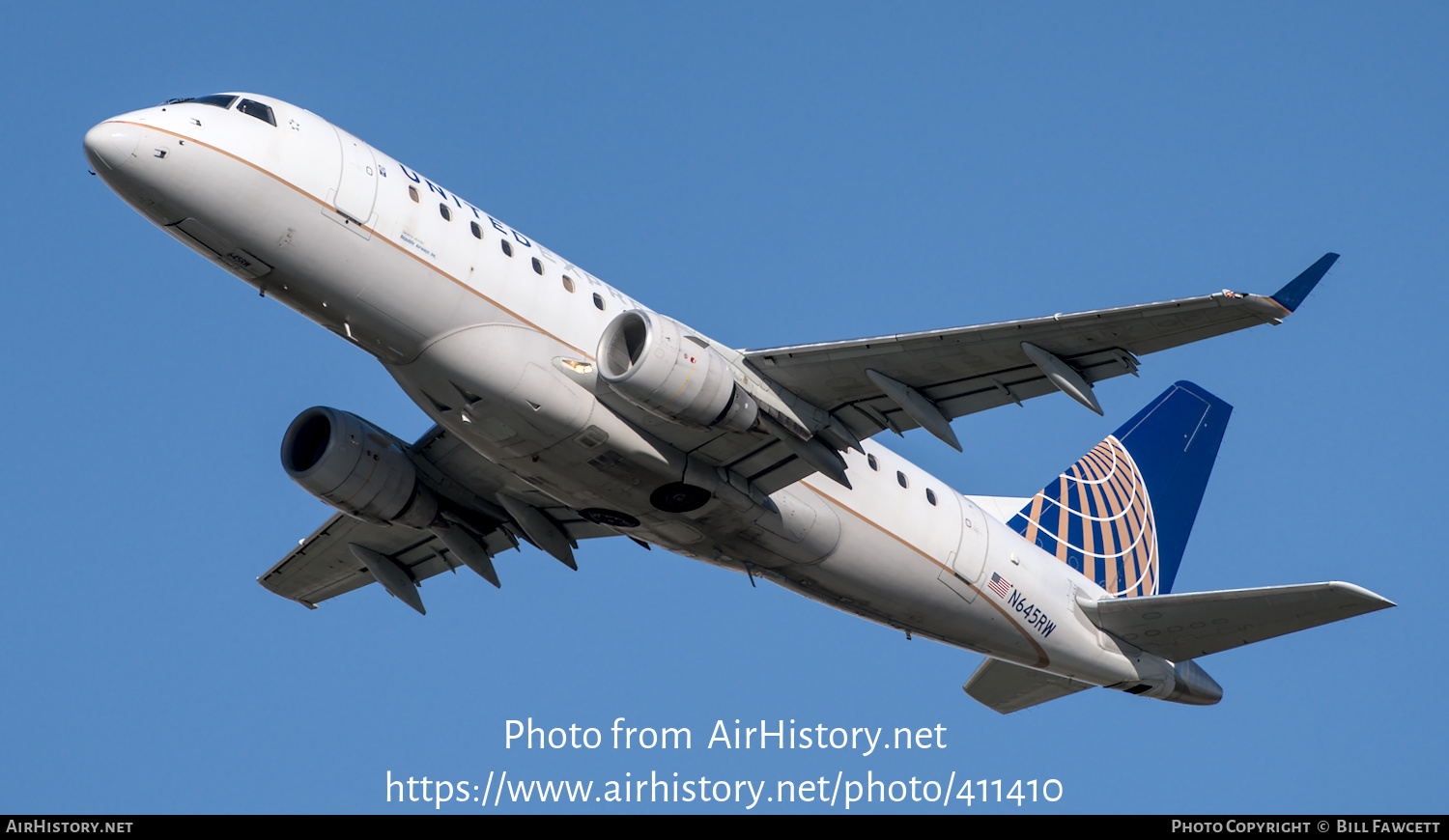 Aircraft Photo of N645RW | Embraer 170SE (ERJ-170-100SE) | United Express | AirHistory.net #411410