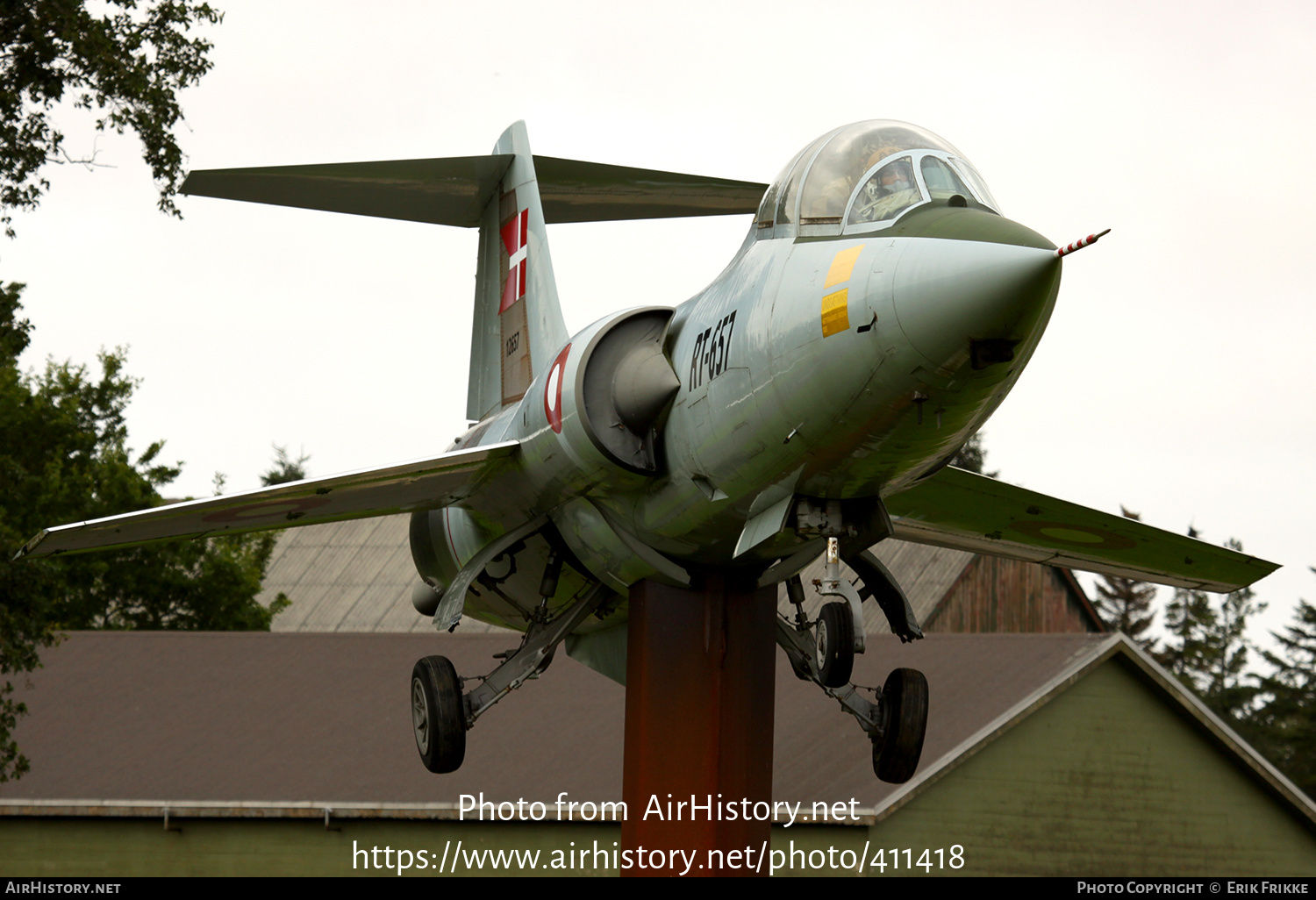 Aircraft Photo of RT-657 | Lockheed CF-104D Starfighter Mk.1 | Denmark - Air Force | AirHistory.net #411418