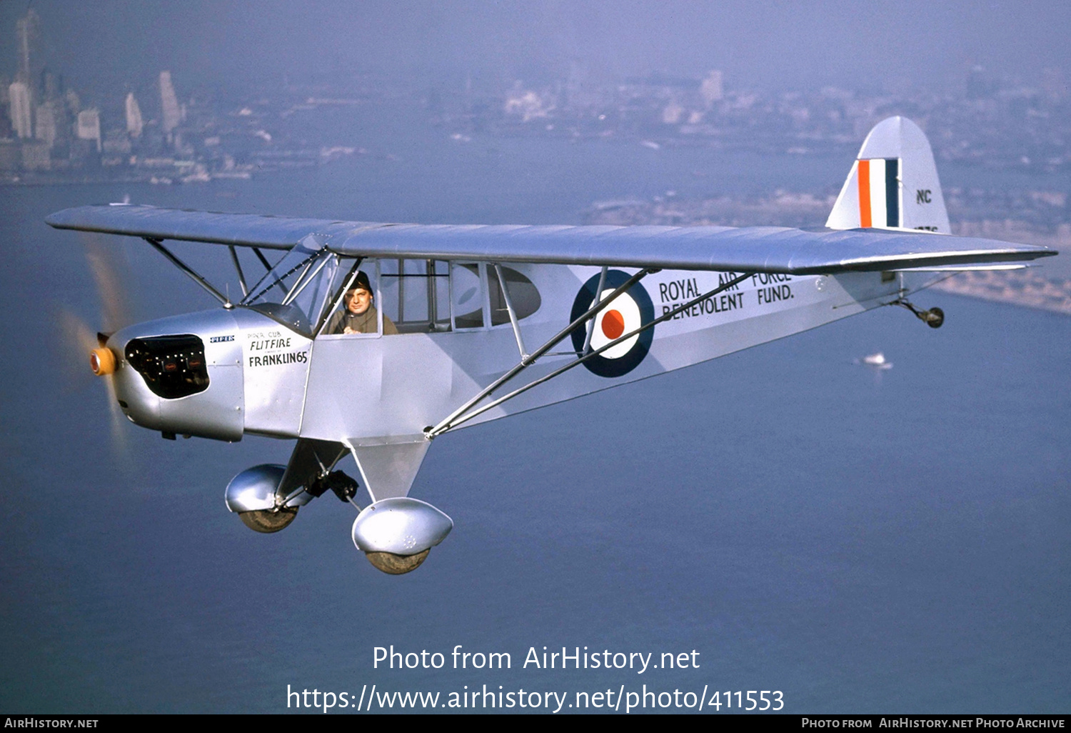 Aircraft Photo of NC1776 | Piper J-3F-65 Cub | RAF Benevolent Fund | UK - Air Force | AirHistory.net #411553