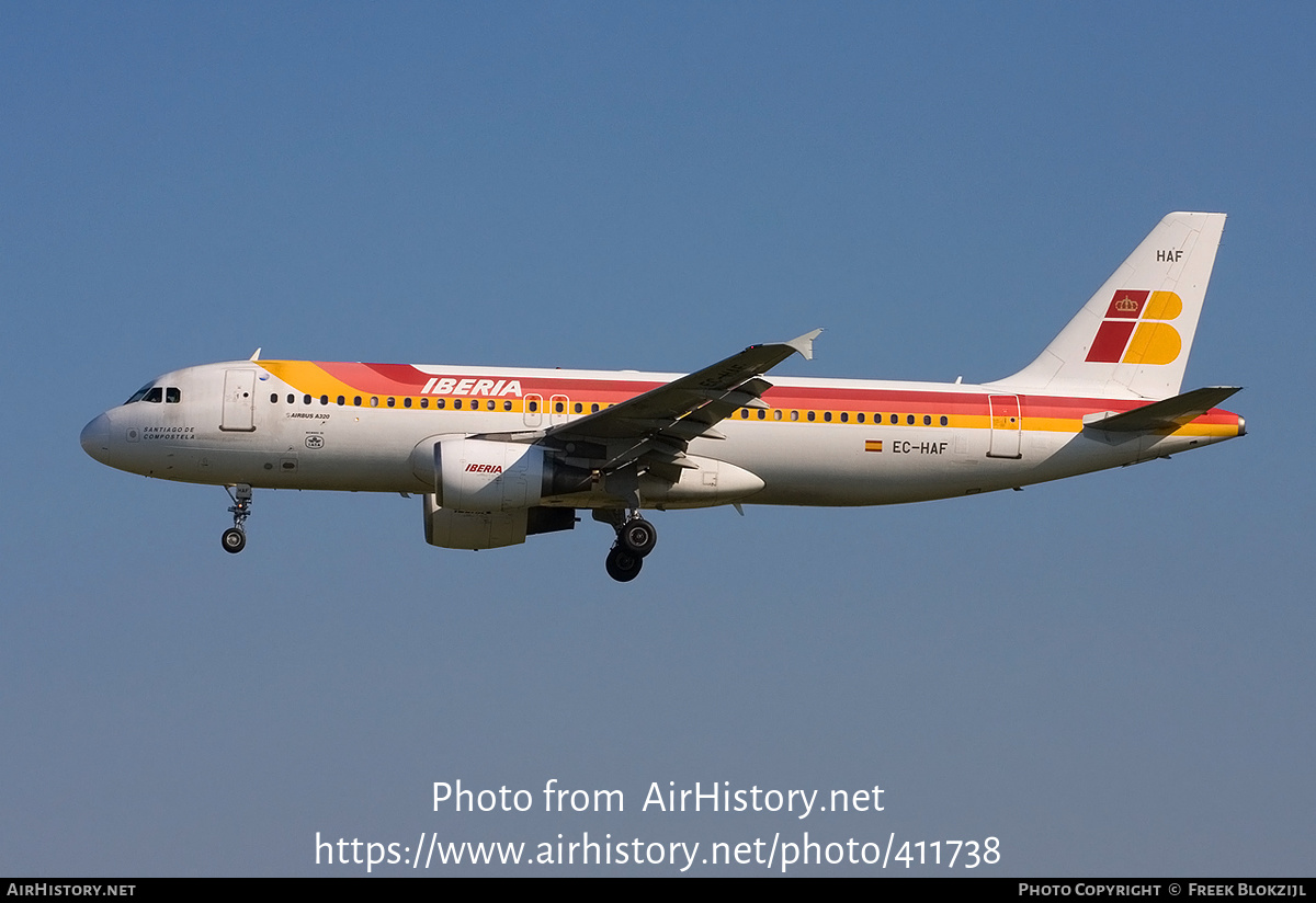 Aircraft Photo of EC-HAF | Airbus A320-214 | Iberia | AirHistory.net #411738