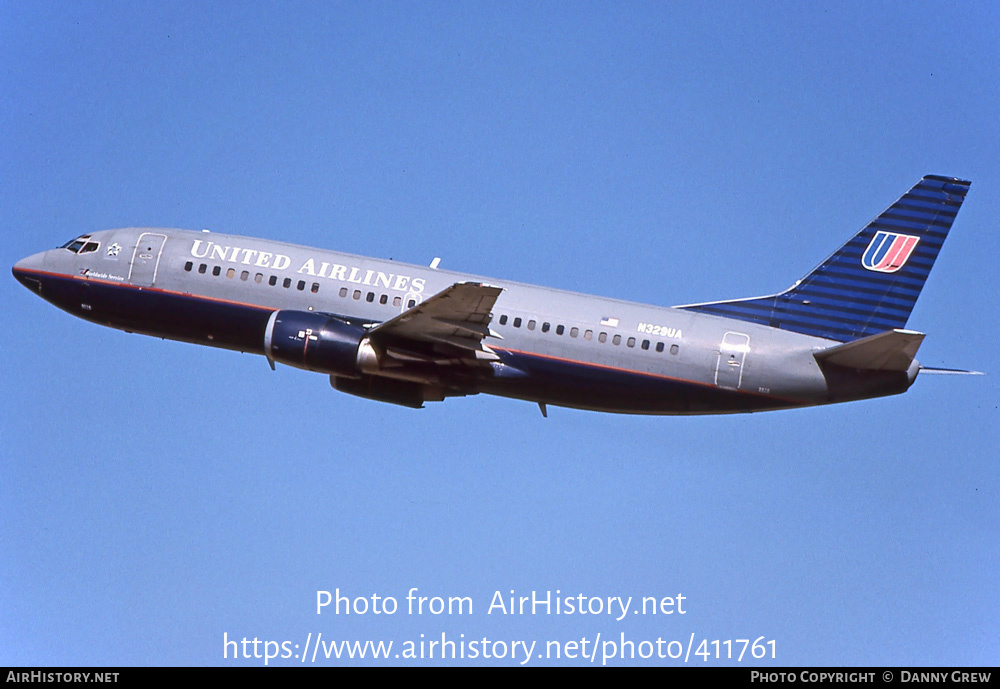 Aircraft Photo of N329UA | Boeing 737-322 | United Airlines | AirHistory.net #411761