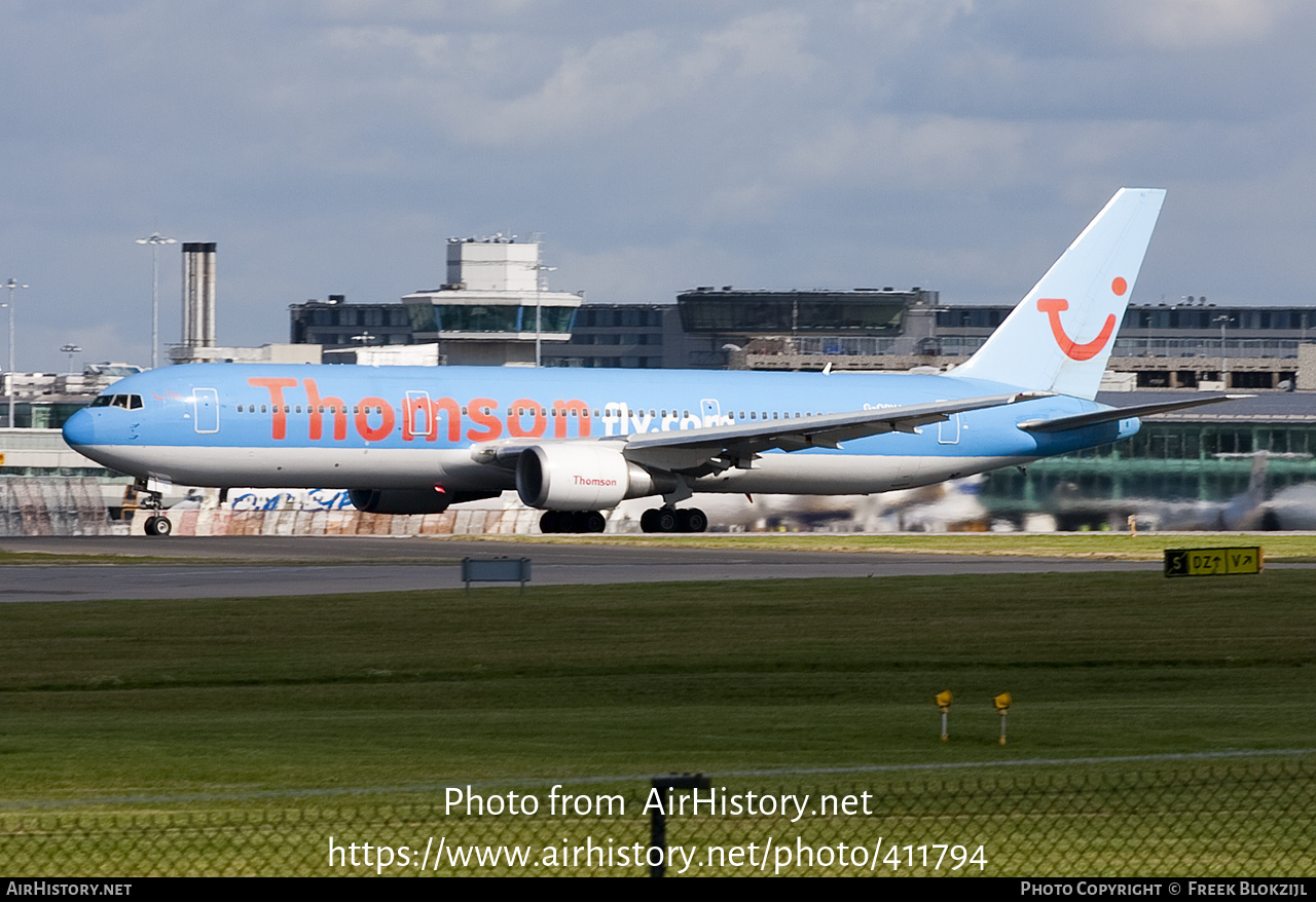 Aircraft Photo of G-OBYJ | Boeing 767-304/ER | Thomsonfly | AirHistory.net #411794