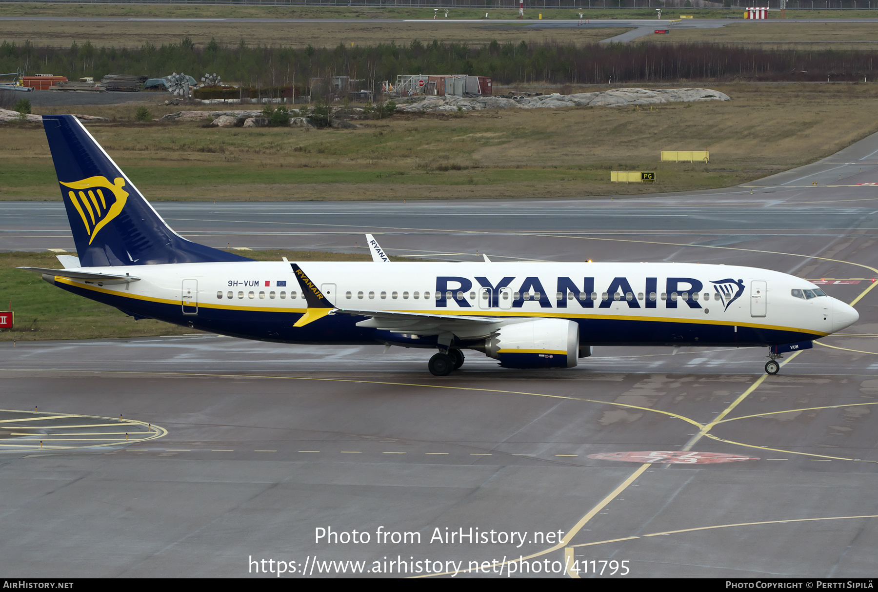 Aircraft Photo of 9H-VUM | Boeing 737-8200 Max 200 | Ryanair | AirHistory.net #411795