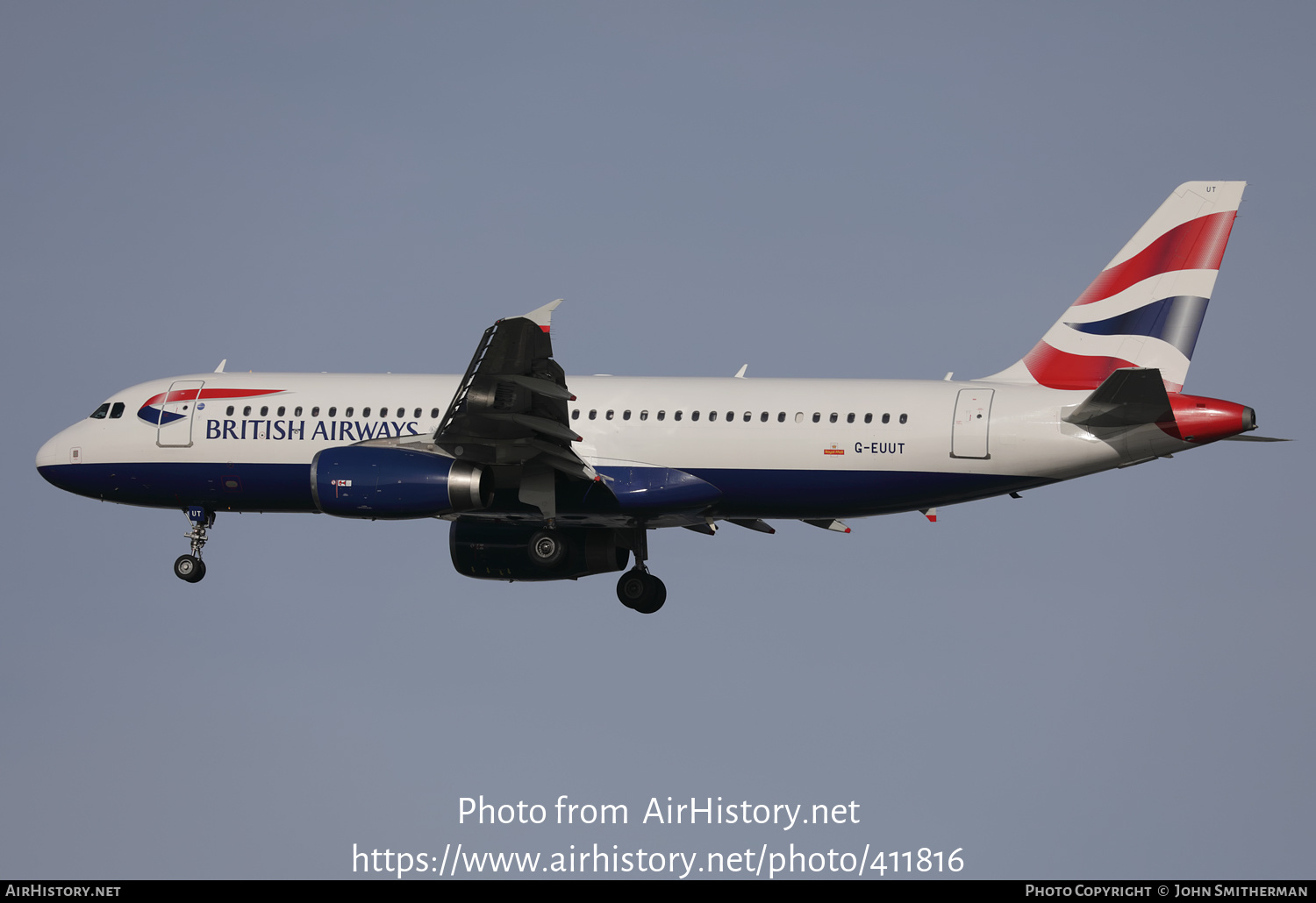 Aircraft Photo of G-EUUT | Airbus A320-232 | British Airways | AirHistory.net #411816