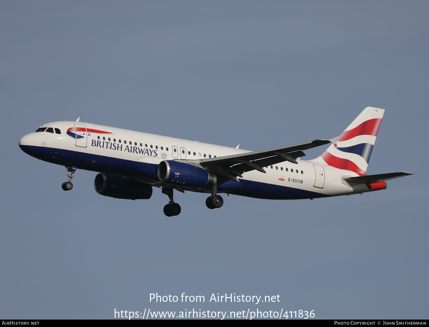 Aircraft Photo of G-EUYN | Airbus A320-232 | British Airways | AirHistory.net #411836