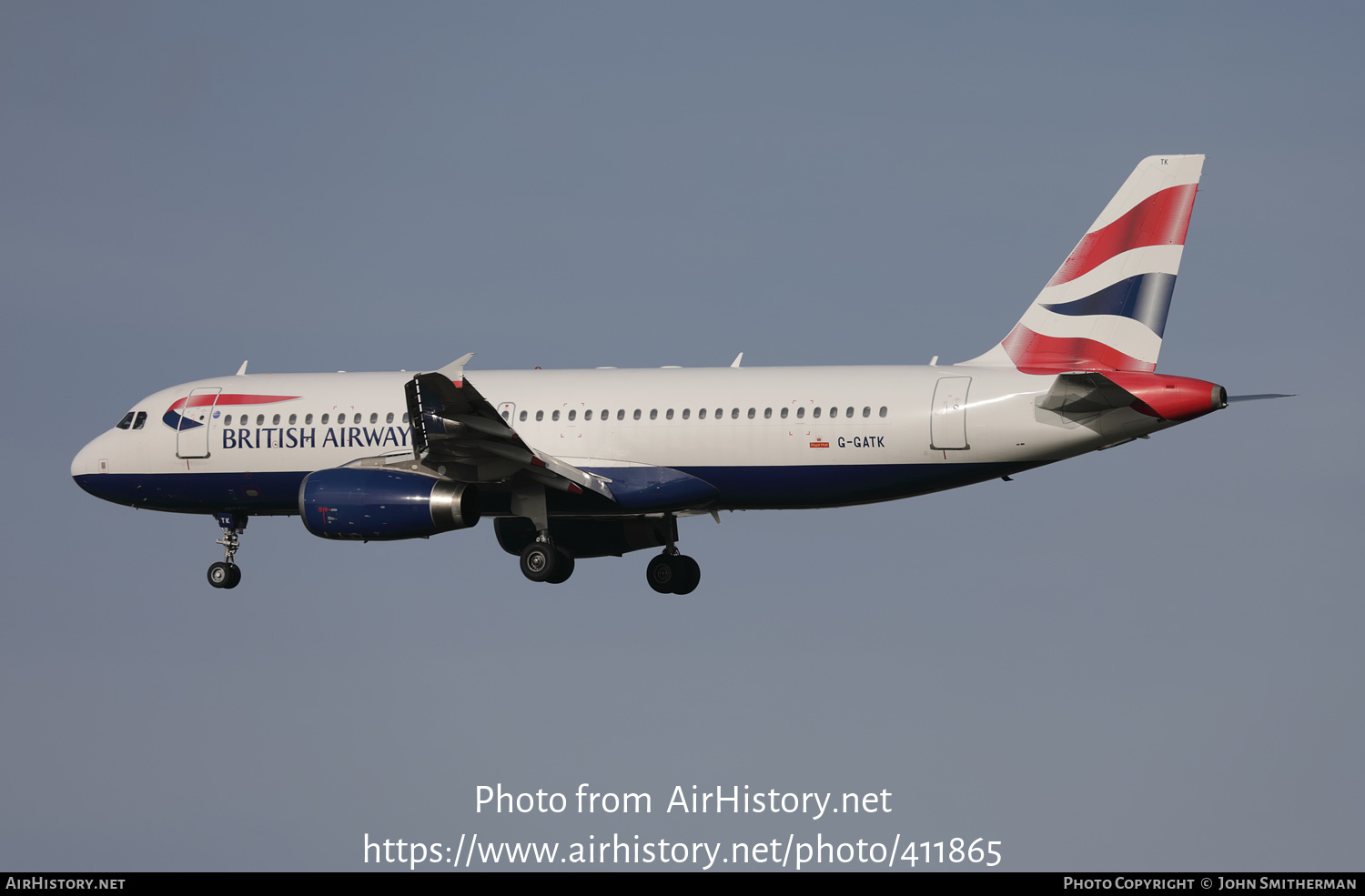 Aircraft Photo of G-GATK | Airbus A320-233 | British Airways | AirHistory.net #411865