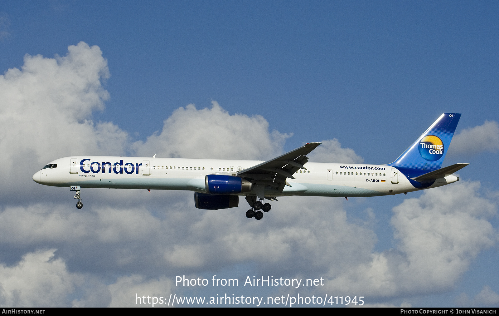 Aircraft Photo of D-ABOI | Boeing 757-330 | Condor Flugdienst | AirHistory.net #411945