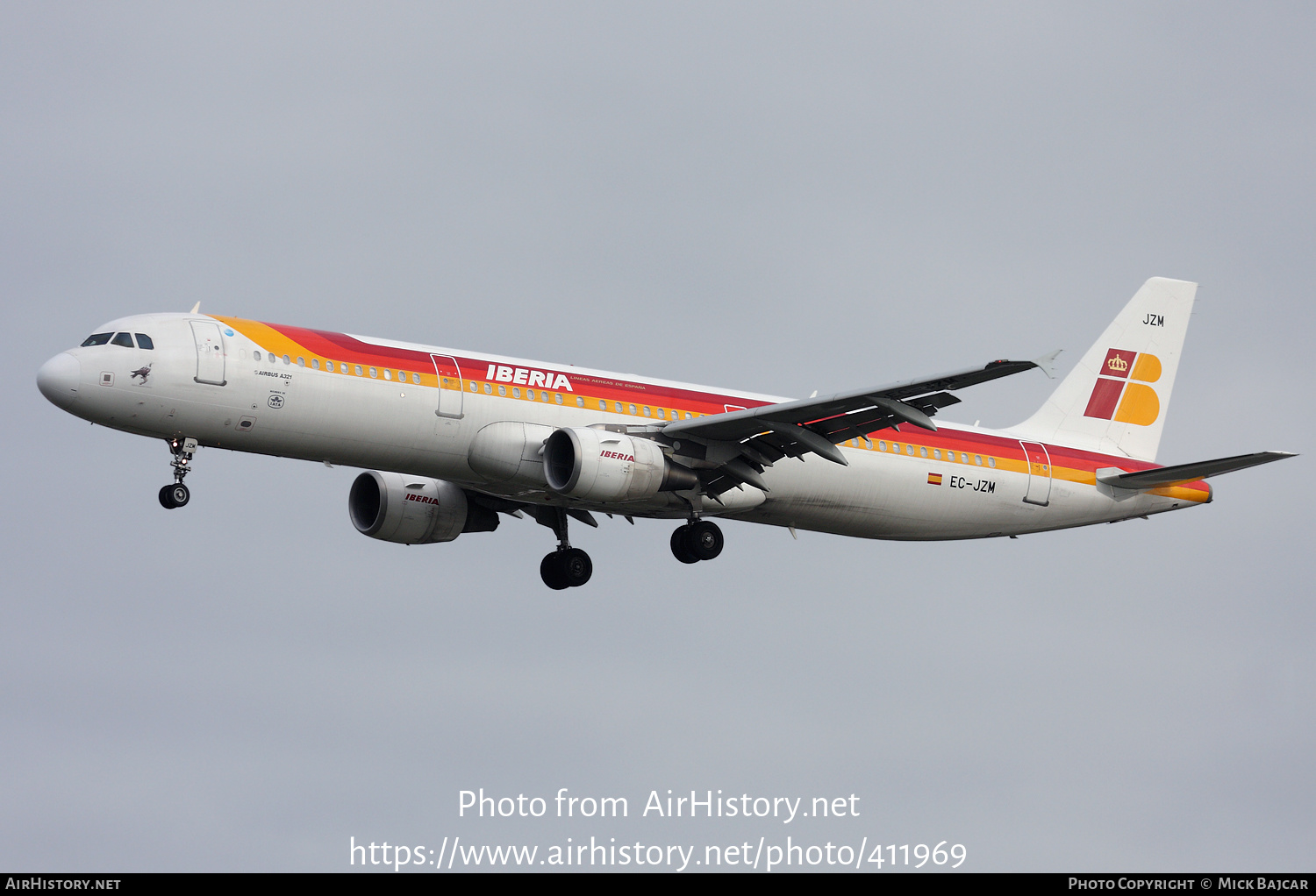 Aircraft Photo of EC-JZM | Airbus A321-212 | Iberia | AirHistory.net #411969