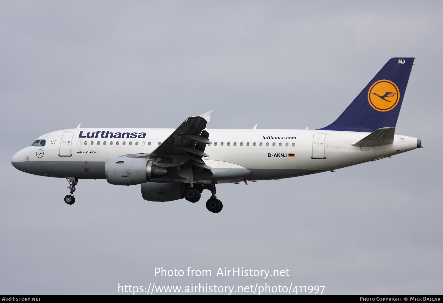 Aircraft Photo of D-AKNJ | Airbus A319-112 | Lufthansa | AirHistory.net #411997