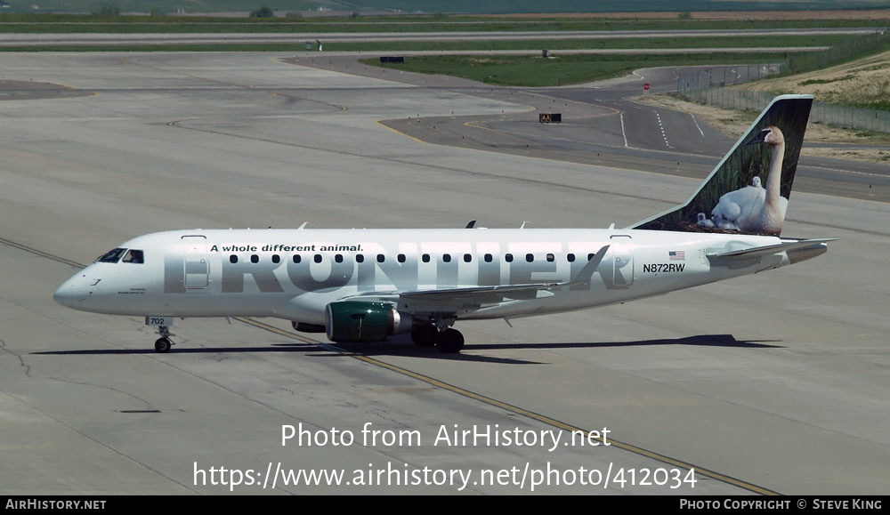 Aircraft Photo of N872RW | Embraer 170SU (ERJ-170-100SU) | Frontier Airlines | AirHistory.net #412034