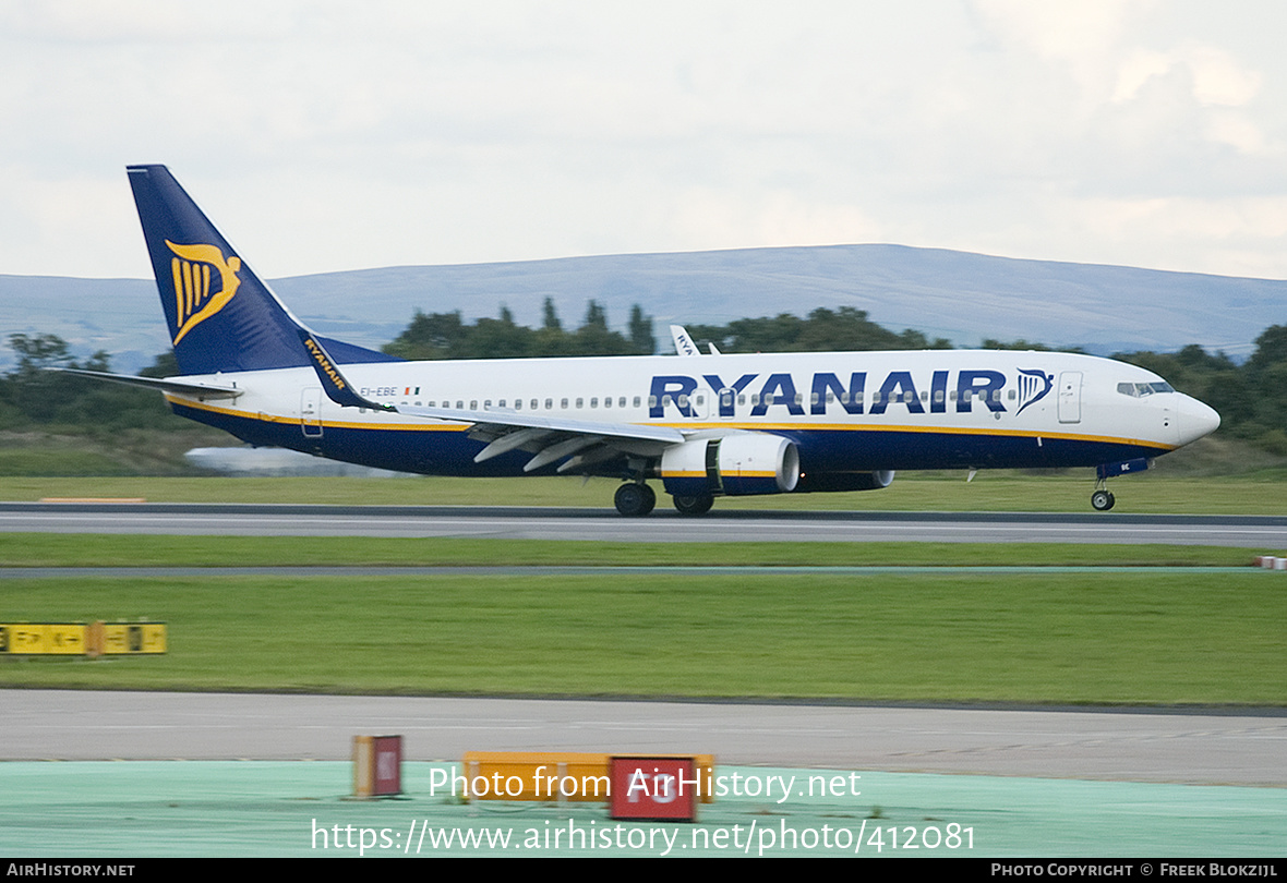 Aircraft Photo of EI-EBE | Boeing 737-8AS | Ryanair | AirHistory.net #412081