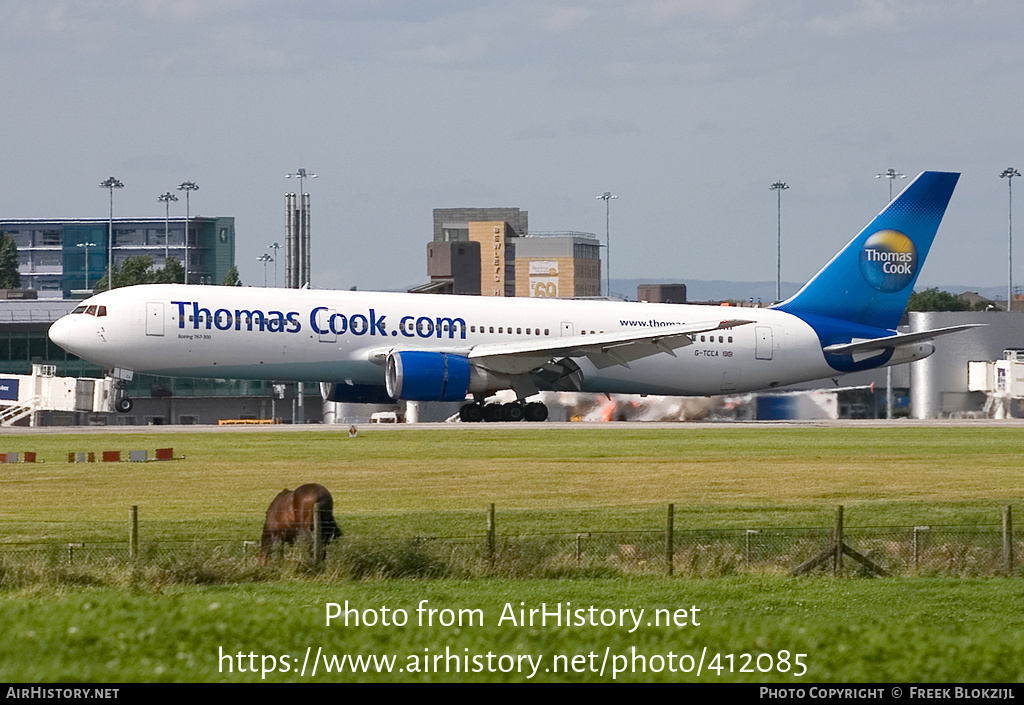 Aircraft Photo of G-TCCA | Boeing 767-31K/ER | Thomas Cook Airlines | AirHistory.net #412085