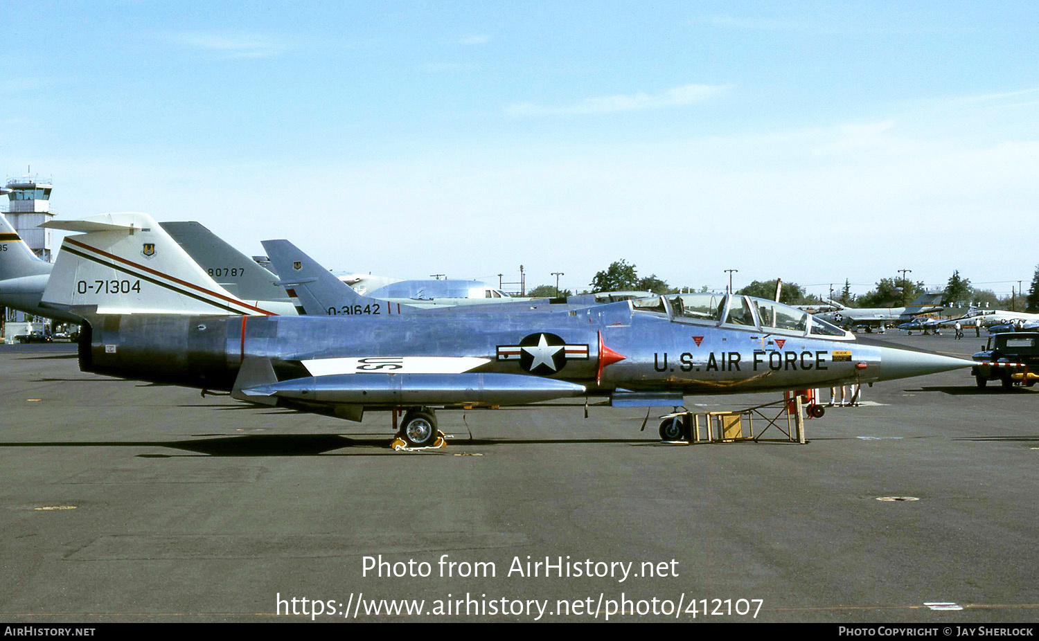 Aircraft Photo of 57-1304 / 0-71304 | Lockheed F-104B Starfighter | USA - Air Force | AirHistory.net #412107