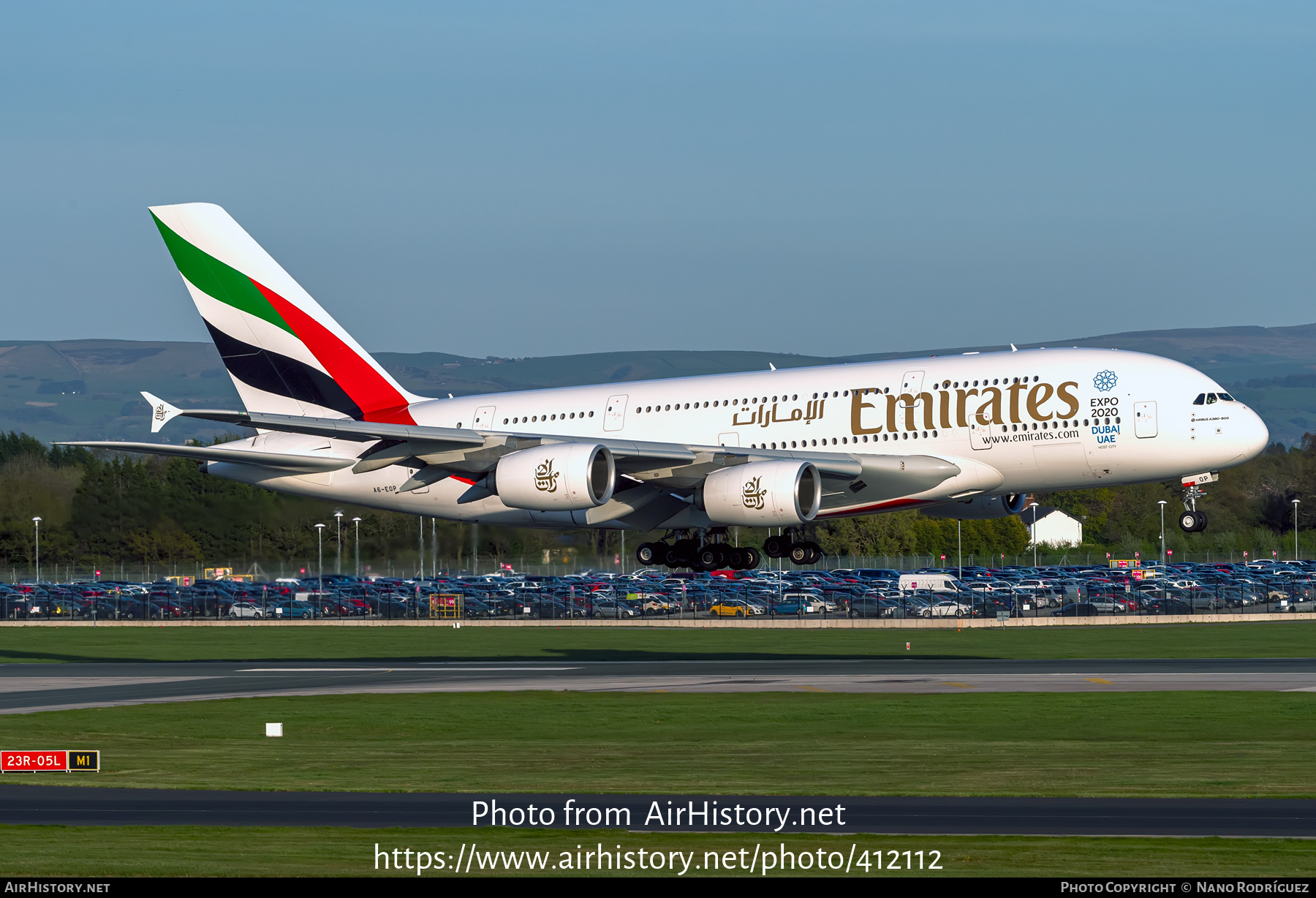 Aircraft Photo of A6-EOP | Airbus A380-861 | Emirates | AirHistory.net #412112