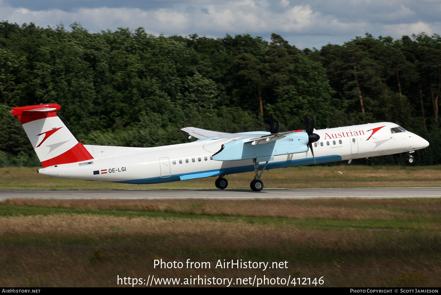 Aircraft Photo of OE-LGI | Bombardier DHC-8-402 Dash 8 | Austrian Airlines | AirHistory.net #412146