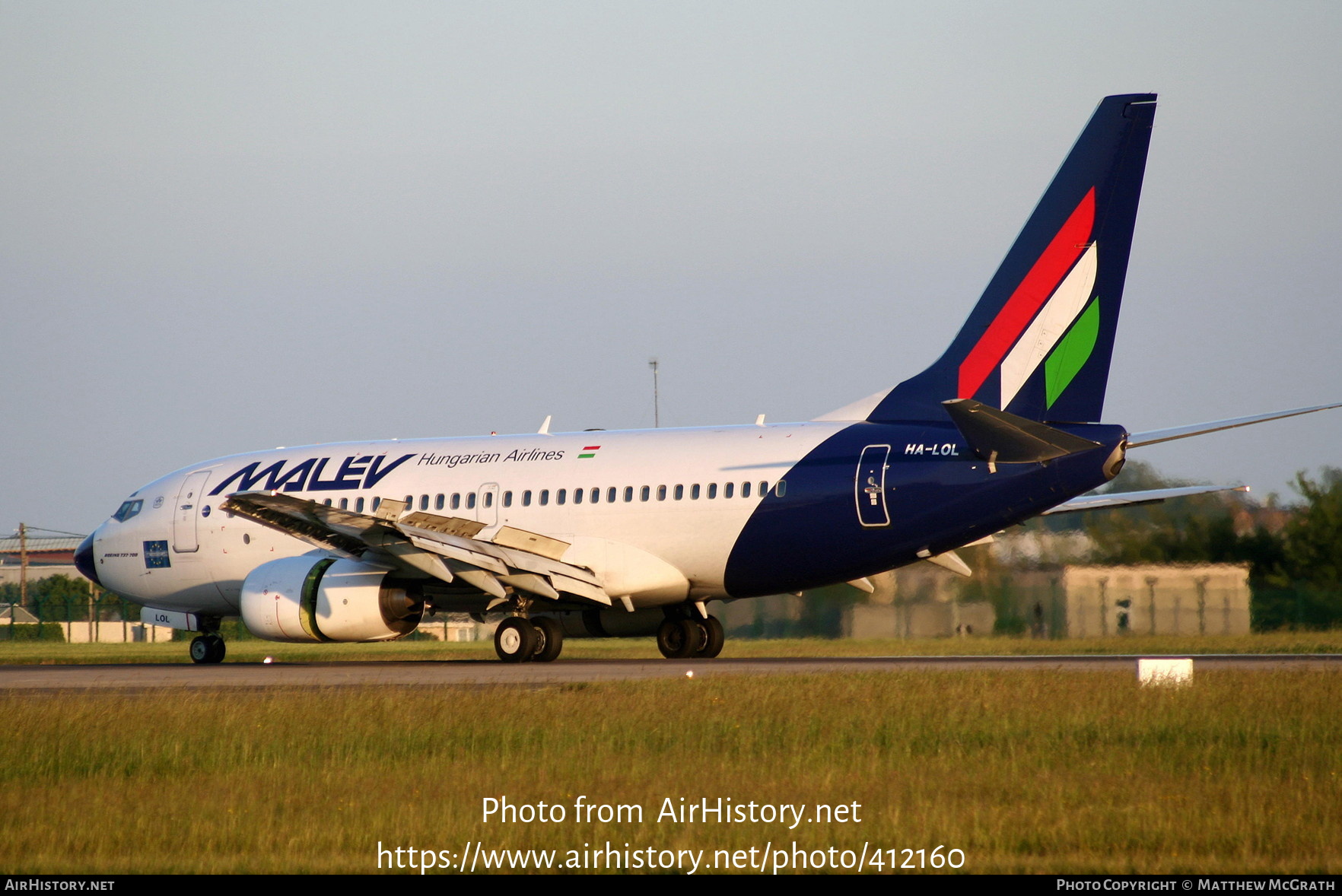 Aircraft Photo of HA-LOL | Boeing 737-7Q8 | Malév - Hungarian Airlines | AirHistory.net #412160