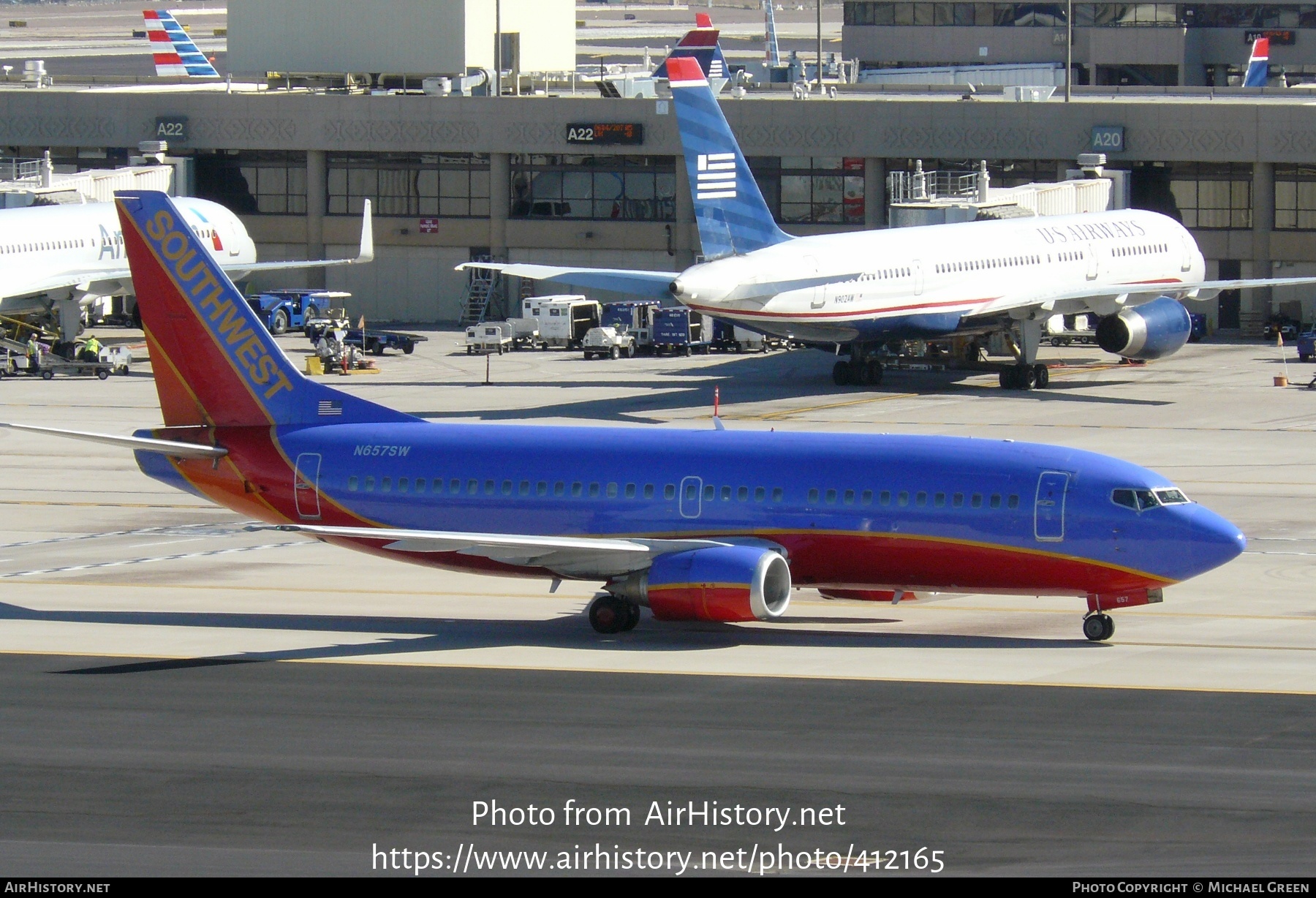 Aircraft Photo of N657SW | Boeing 737-3L9 | Southwest Airlines | AirHistory.net #412165