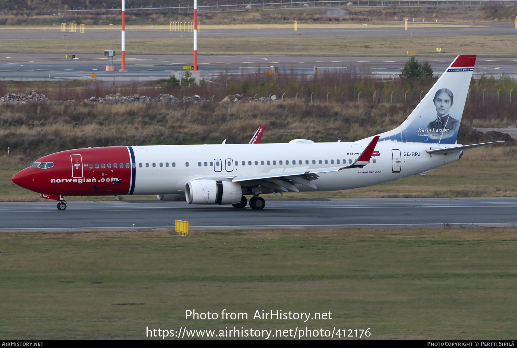 Aircraft Photo of SE-RPJ | Boeing 737-8JP | Norwegian | AirHistory.net #412176