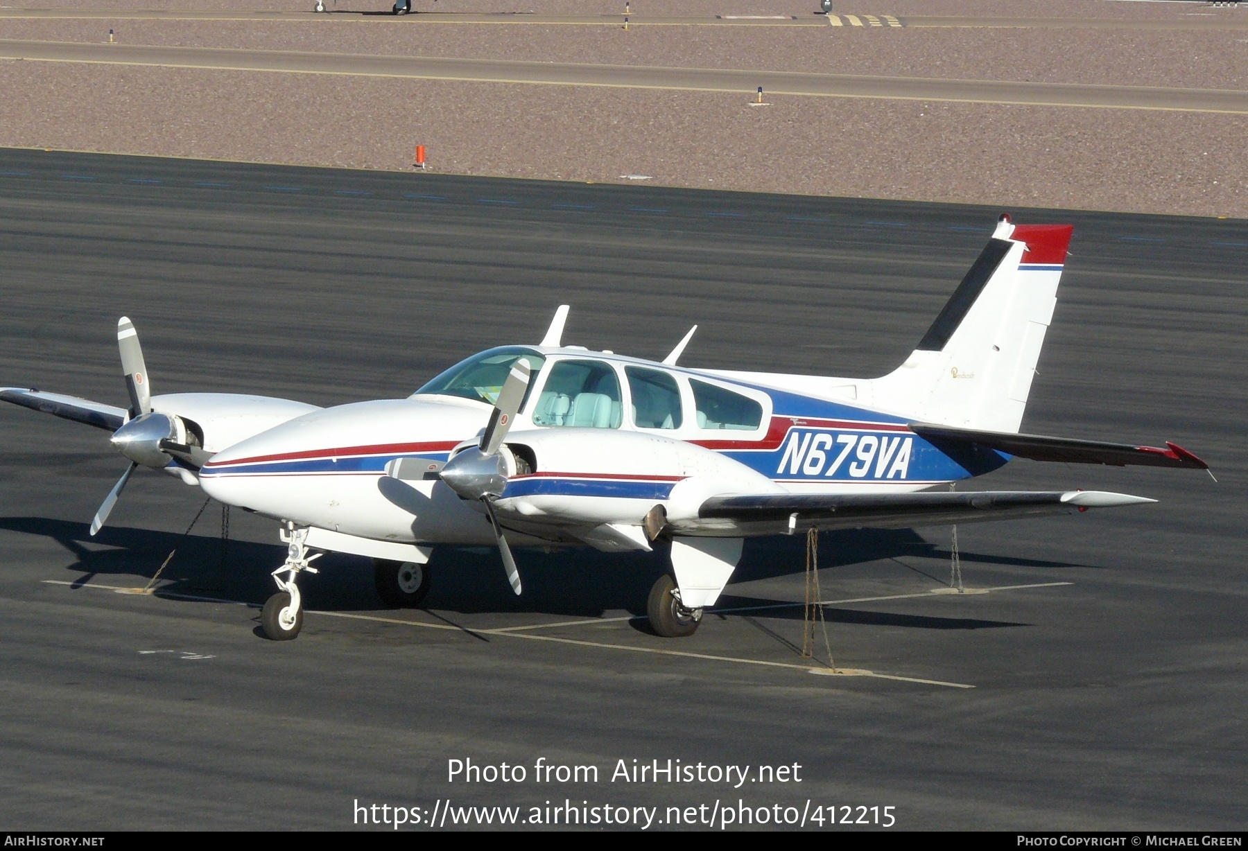 Aircraft Photo of N679VA | Beech 56TC Baron | AirHistory.net #412215