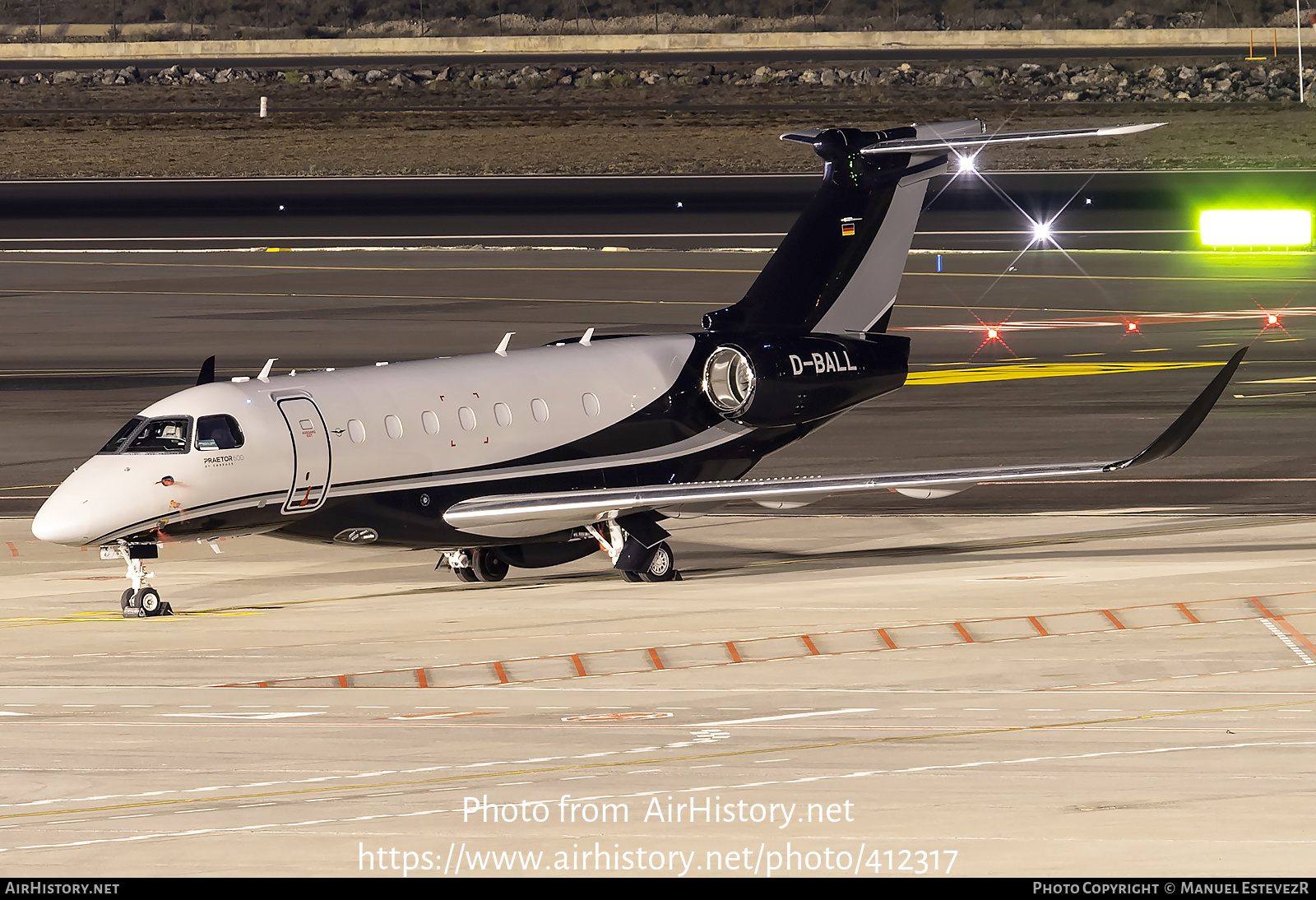 Aircraft Photo of D-BALL | Embraer EMB-550 Praetor 600 | AirHistory.net #412317