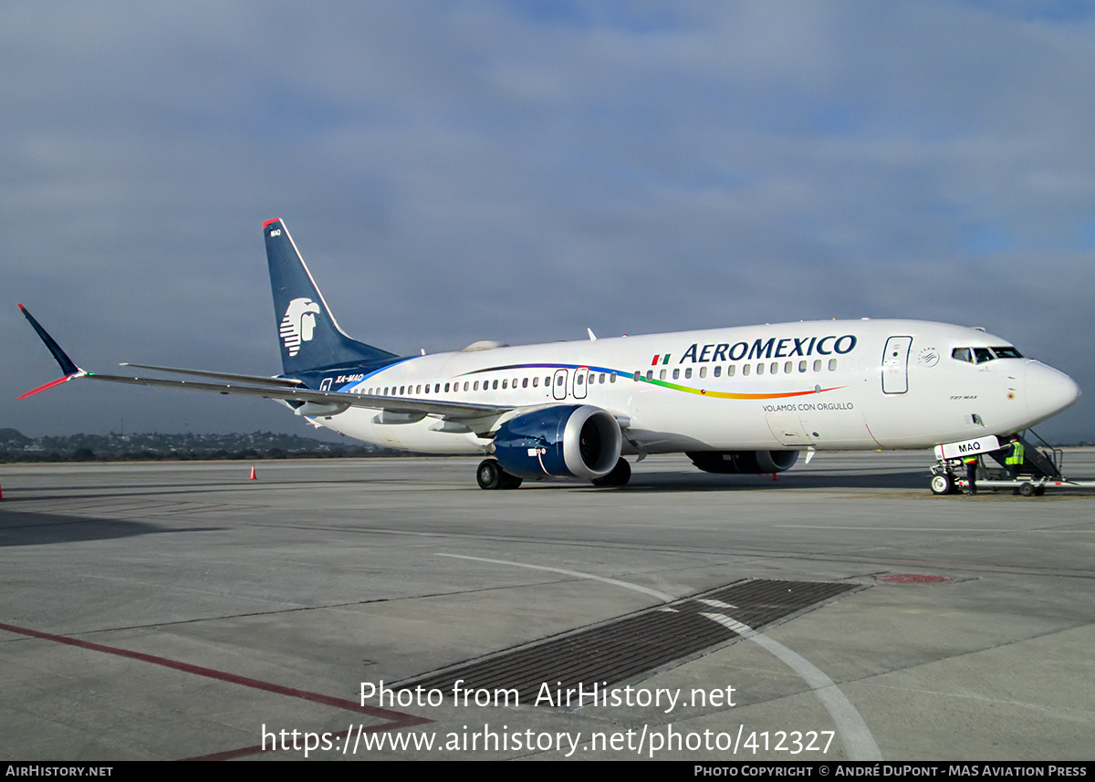 Aircraft Photo of XA-MAQ | Boeing 737-8 Max 8 | AeroMéxico | AirHistory.net #412327